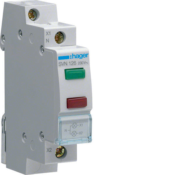 HAG SVN126 1 SIGNAL LUMINEUX VERT + ROUGE 1M