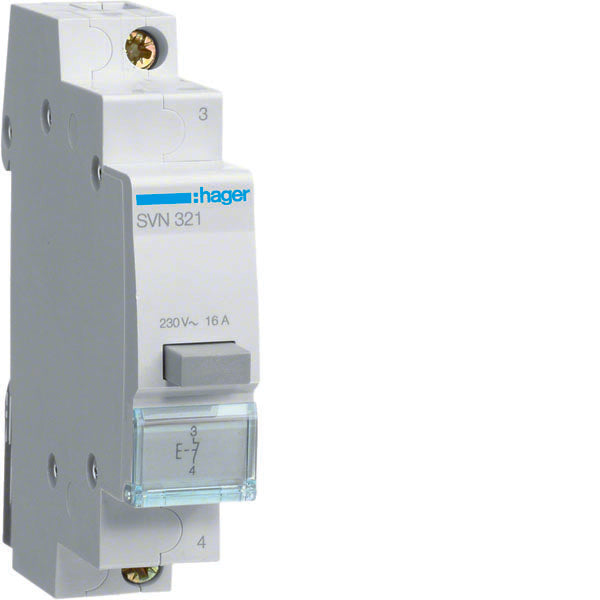 HAG SVN321 1 BOUTON-POUSSOIR NON LUMINEUX 1NC 1M