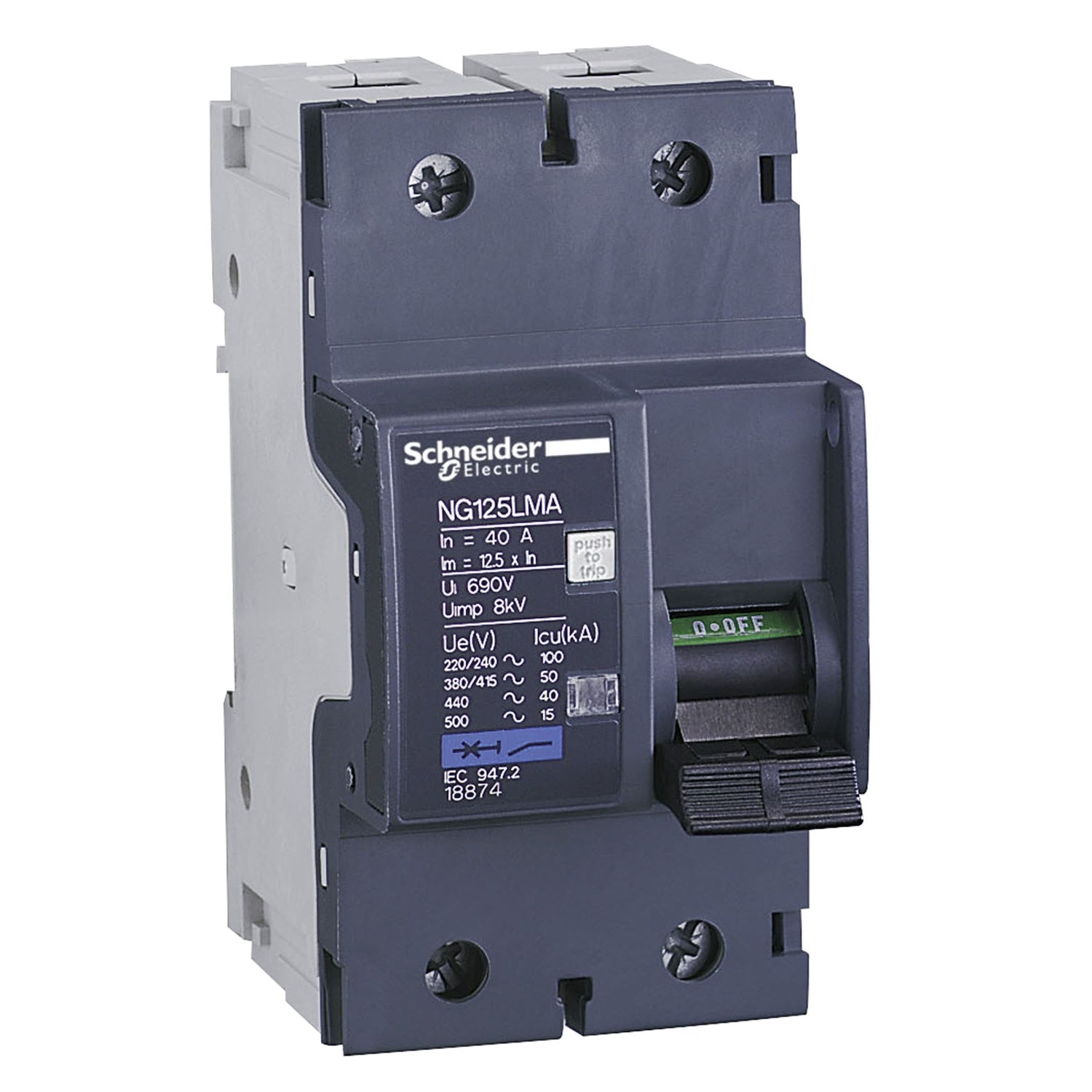 SNR 18875 Int Aut NG125LMA 2P 63A avec MA