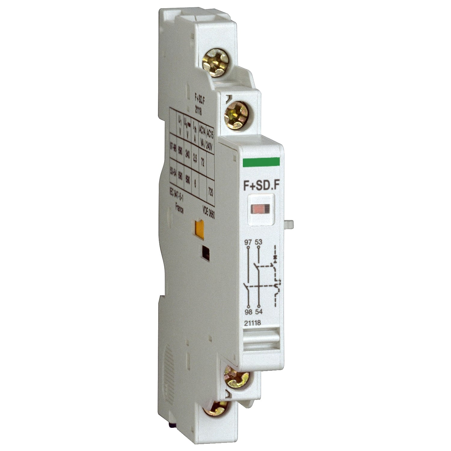 SNR 21119 Contact auxiliaire O+SD F pour P25M