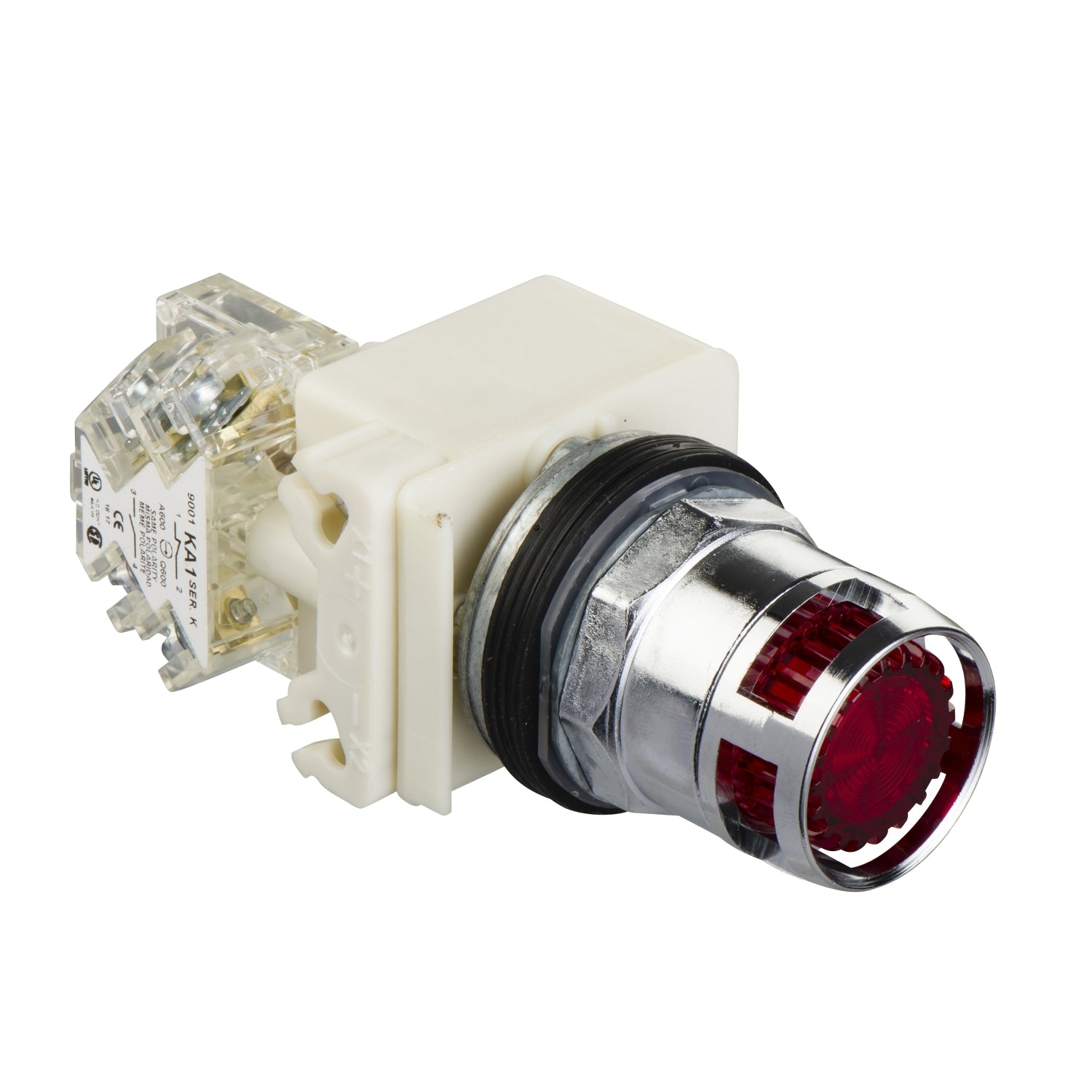 SNR 9001K3L38LRRH13 Bouton poussoir lumineux rouge 120V NC+NO