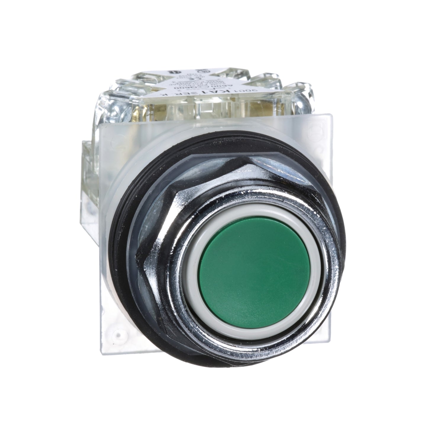 SNR 9001KR1GH13 Bouton poussoir vert NC+NO