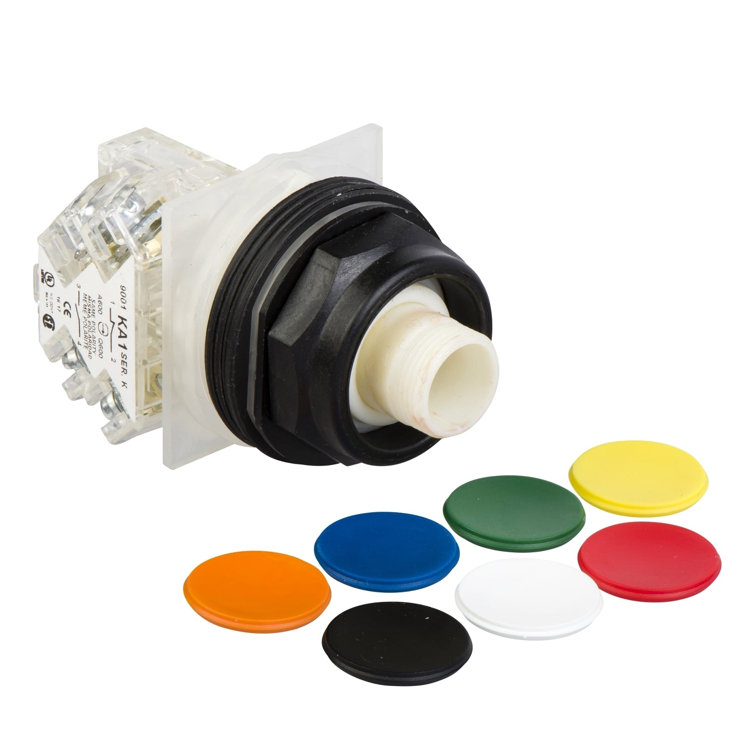 SNR 9001SKR2UH13 NF+NO bouton poussoir 7 couleurs