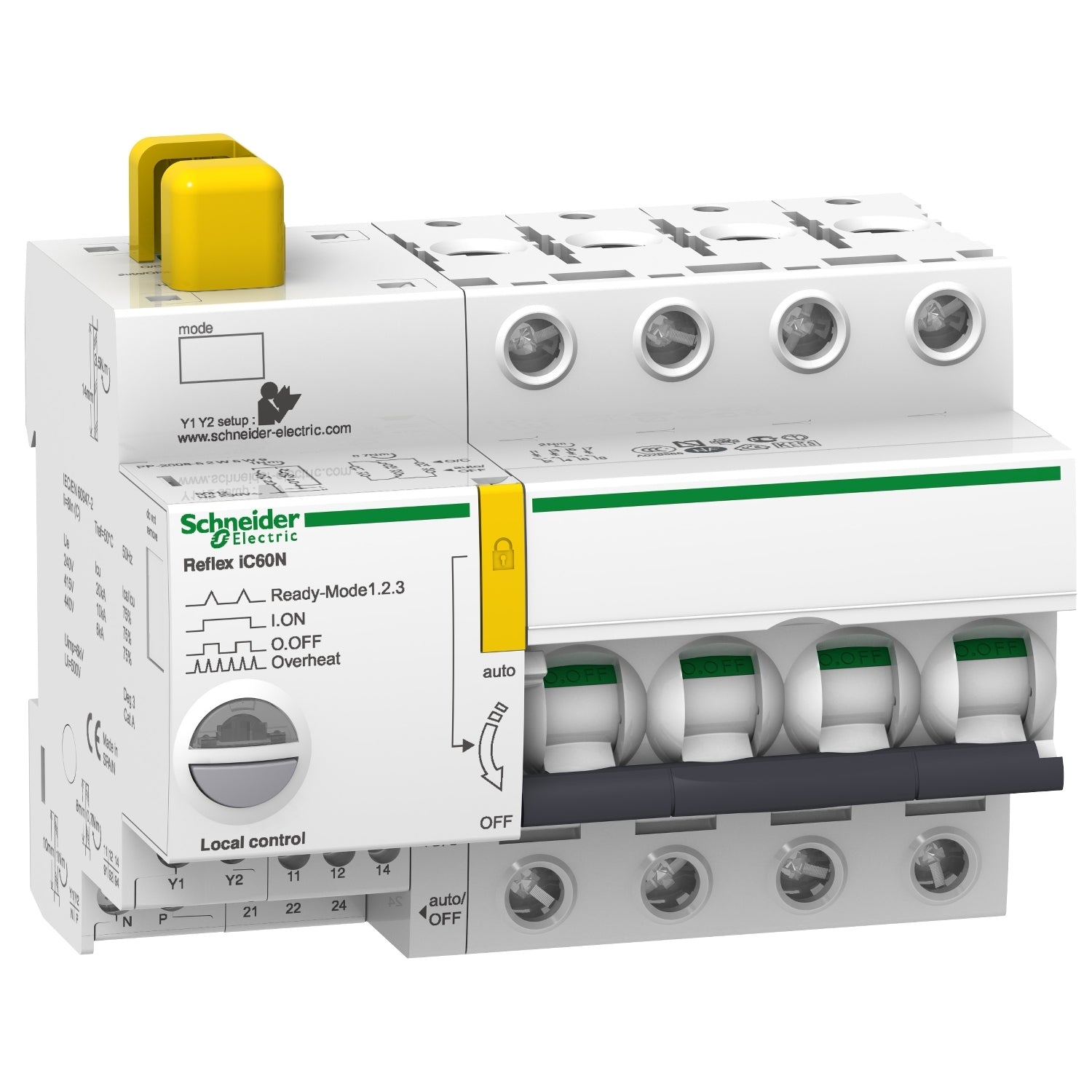 SNR A9C62410 Reflex iC60N 4P C 10A 10kA Ti24