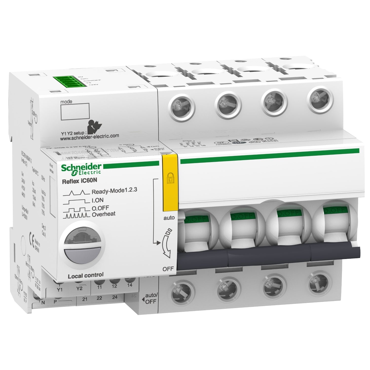 SNR A9C62425 Reflex iC60N 4P C 25A 10kA Ti24