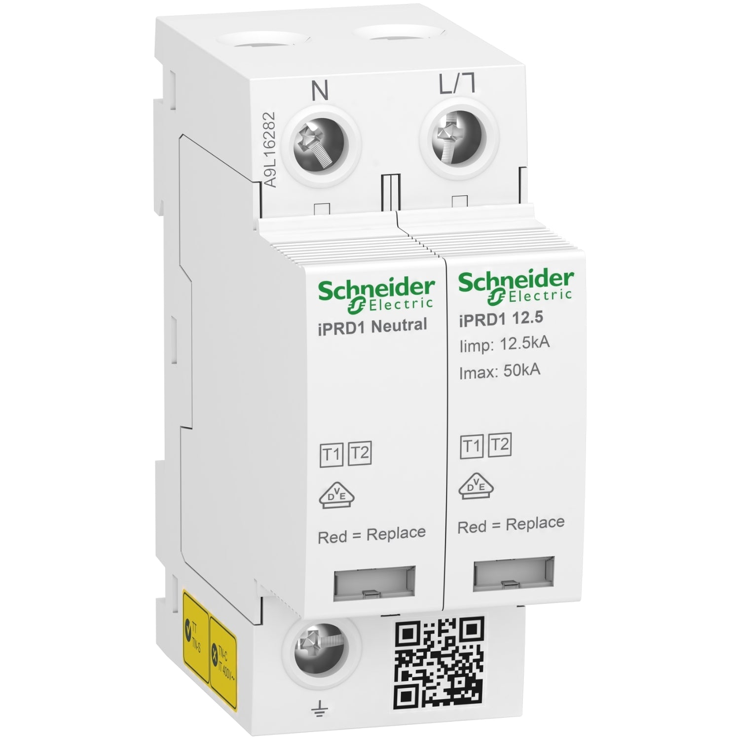 SNR A9L16282 iPRD1 12 5r 1P+N 12 5kA report Ext 1+2