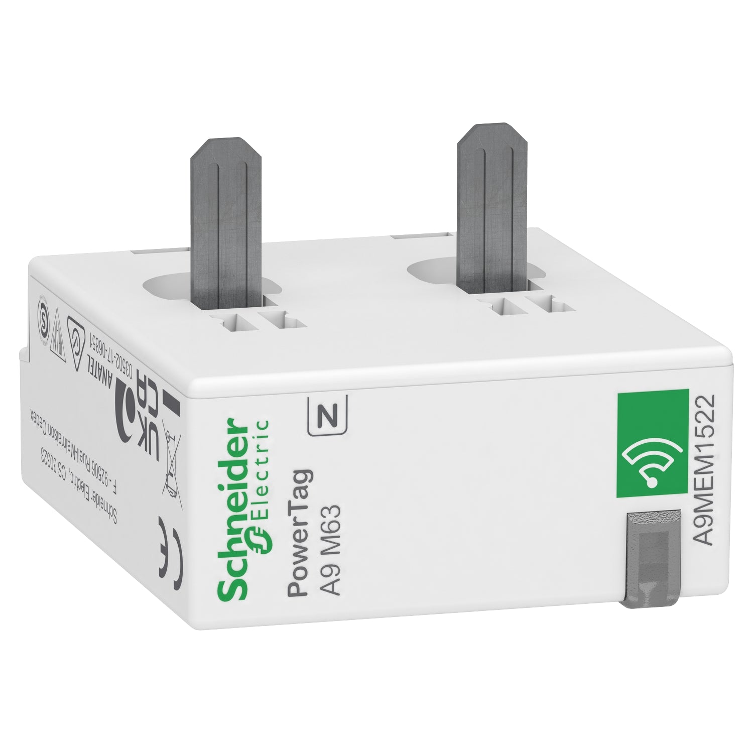 SNR A9MEM1522 Sens câble PowerTag M63A 1P+N aval