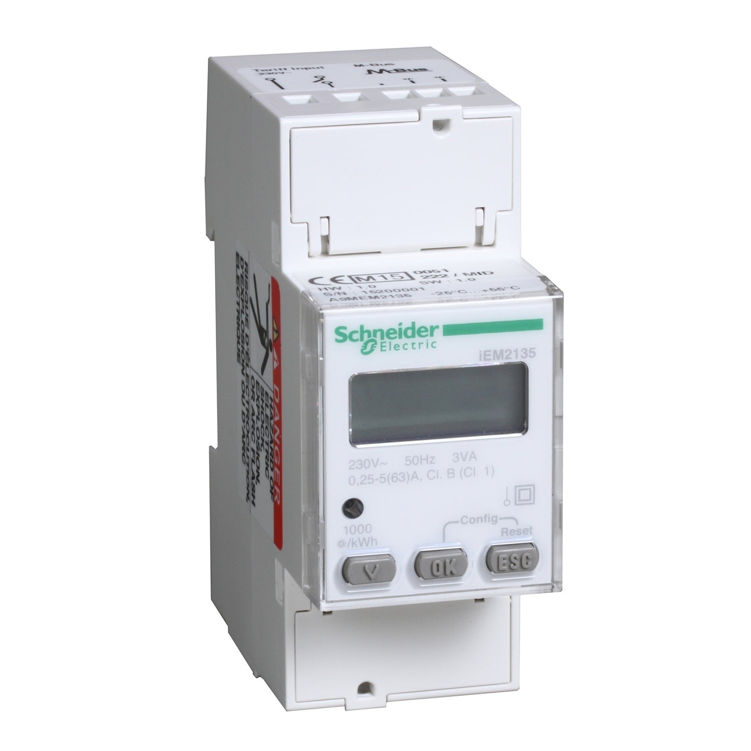 SNR A9MEM2135 iEM2135 1P+N ins dir 63A M Bus MID