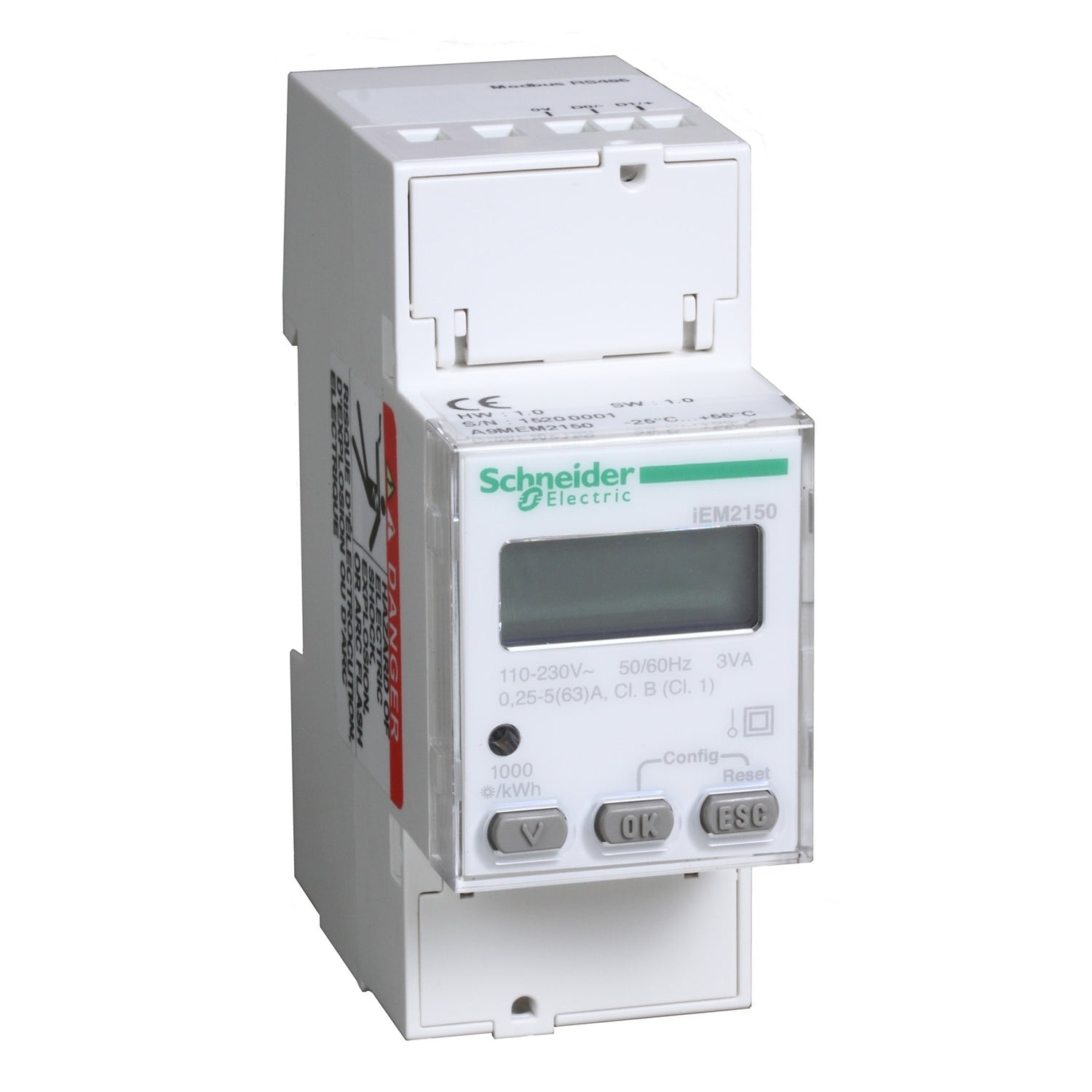 SNR A9MEM2150 iEM2150 1P+N ins dir 63A + Modbus