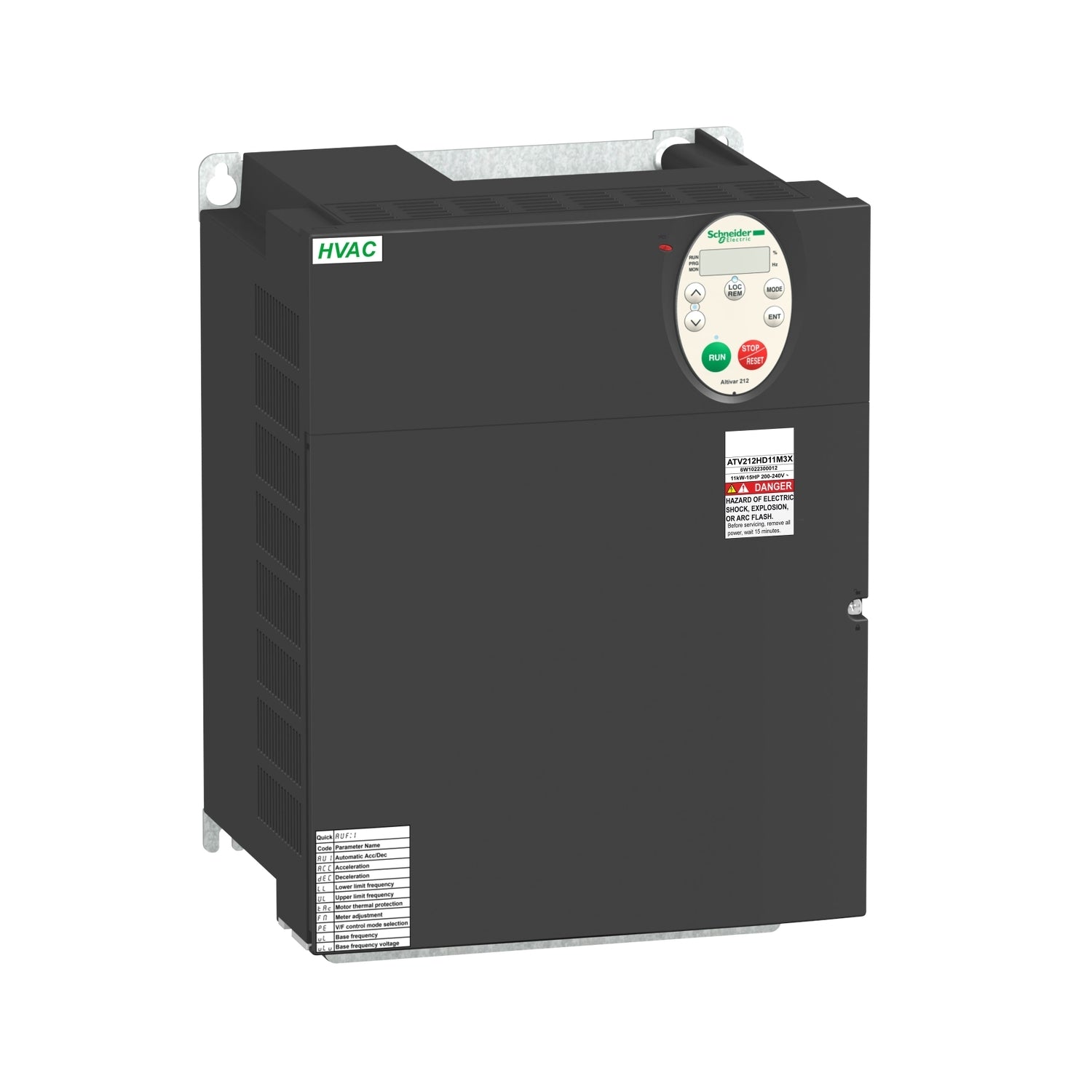 SNR ATV212HD18M3X ATV212 18 5KW 25HP 240VTRI SS CEM IP20