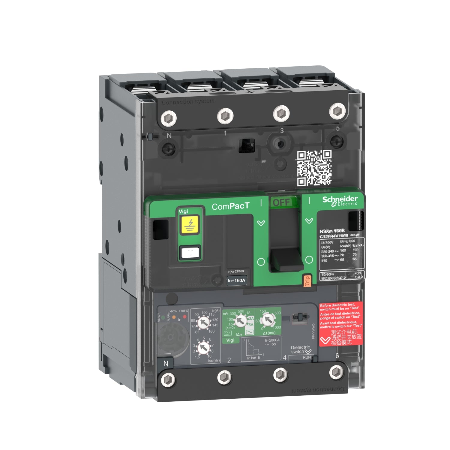 SNR C11E44V100B NSXm 16kA Vigi 100A 4P cosse_T