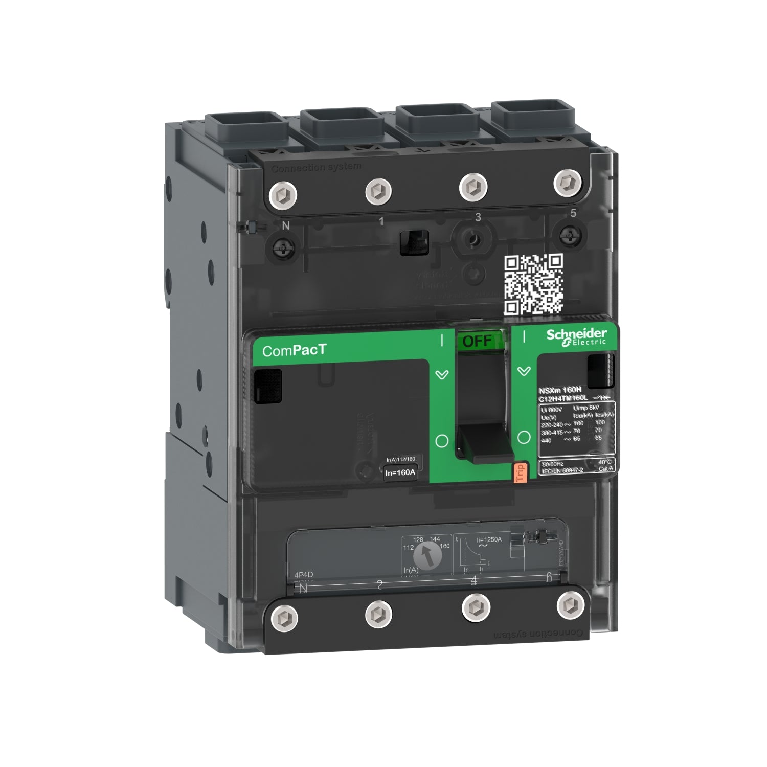 SNR C12B6TM125L NSXm 25kA TM125D 4P 3R EverLink_T