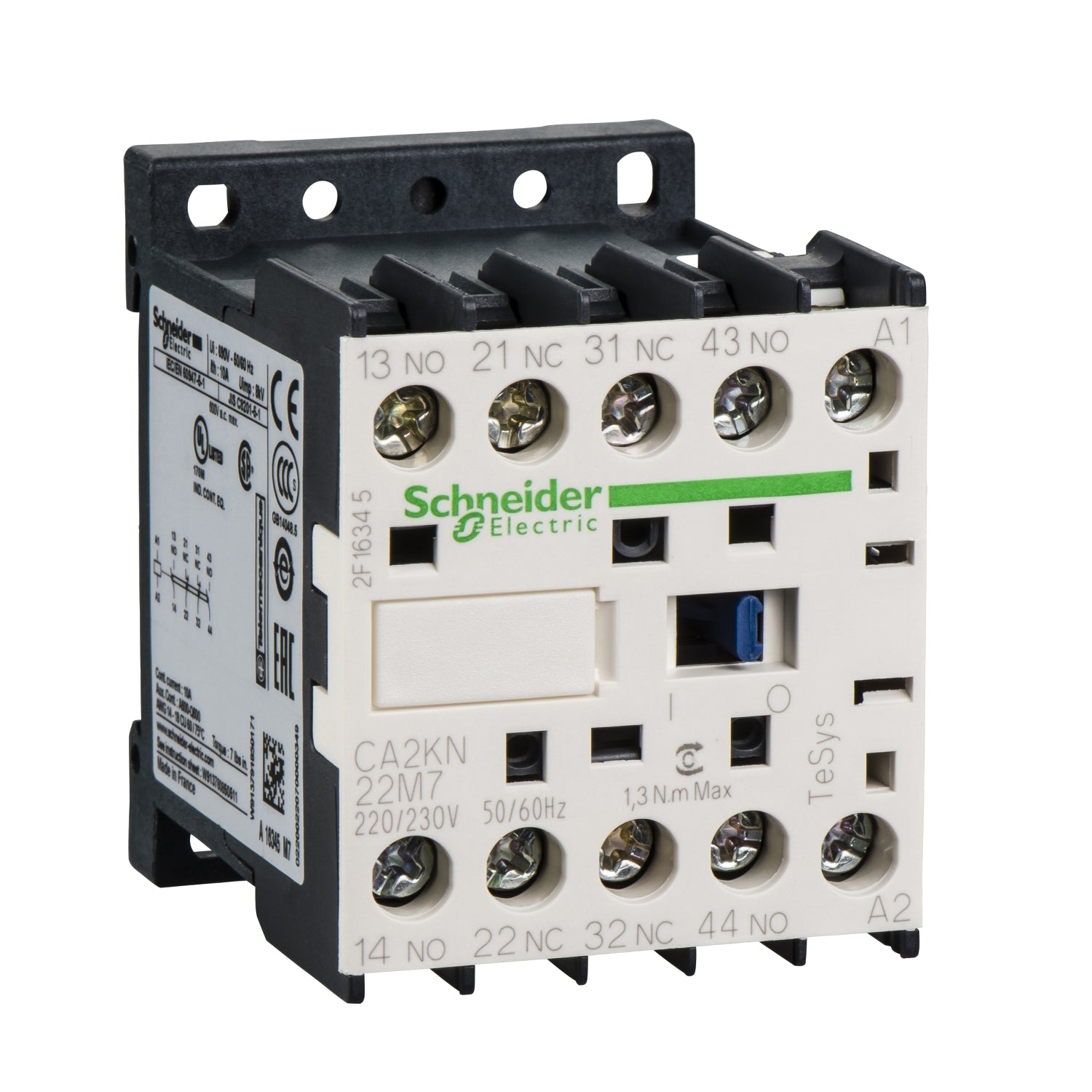 SNR CA2KN22M7 CONT AUX 2F+2O VIS 220 230V