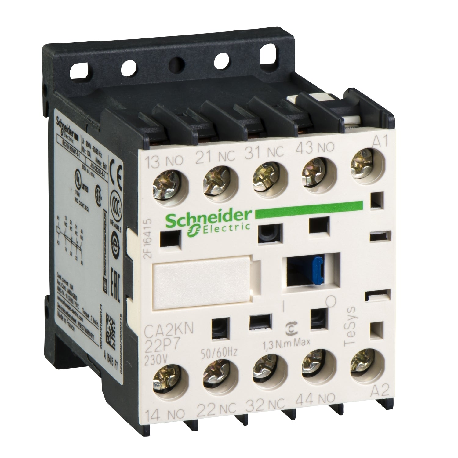 SNR CA2KN22P7 CONT 2F+2O VIS 230V 50 60