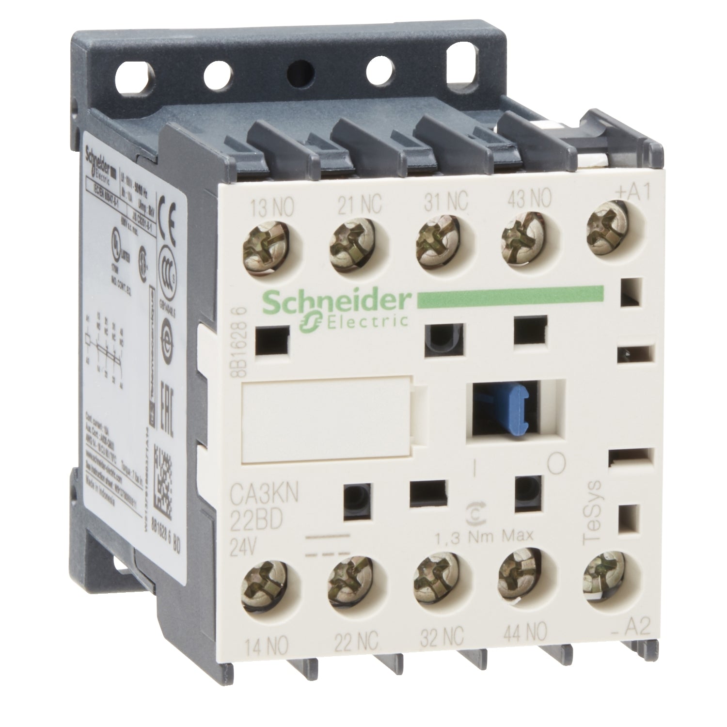 SNR CA3KN22BD CONT AUX 2NC+2NO A VIS 24V DC