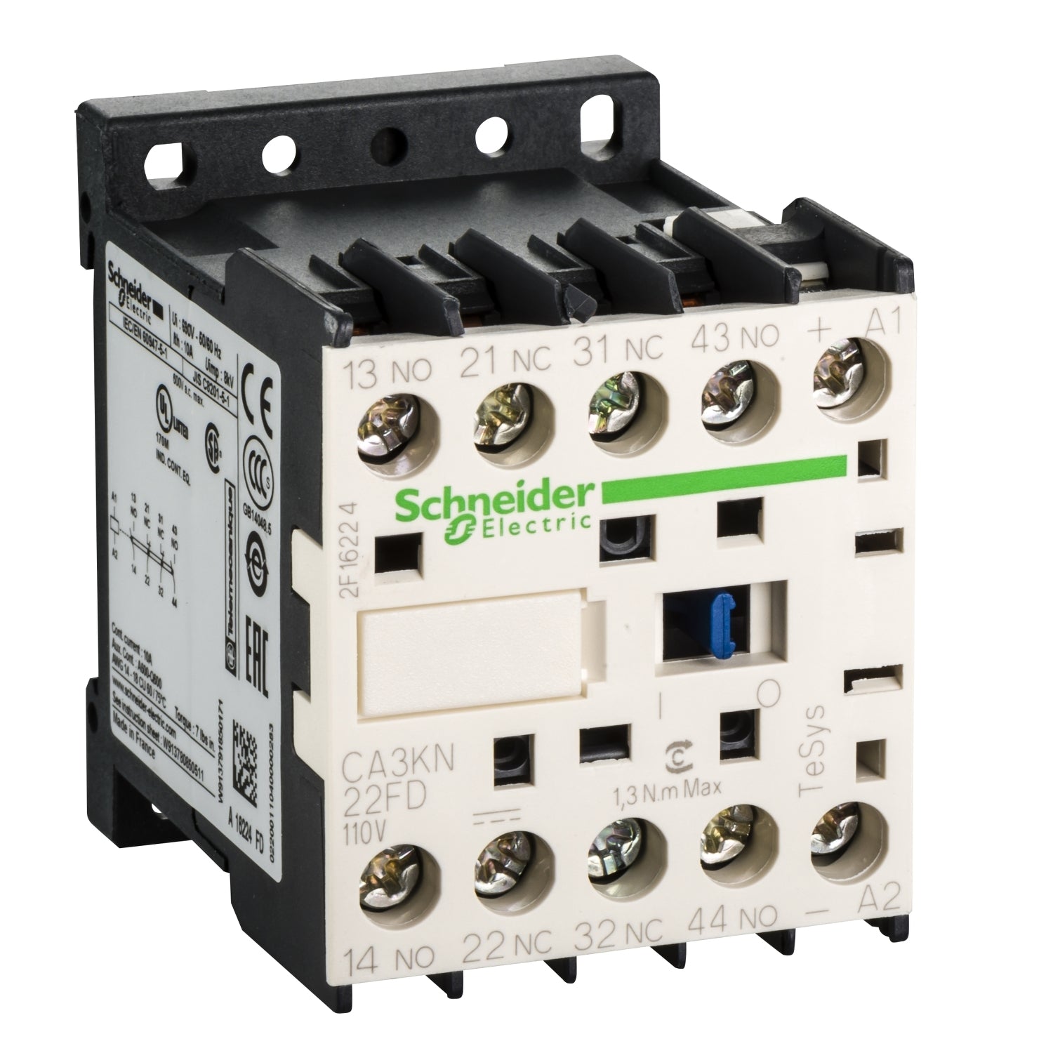 SNR CA3KN22FD CONT AUX 2NC+2NO SCHRAUBE 110V DC