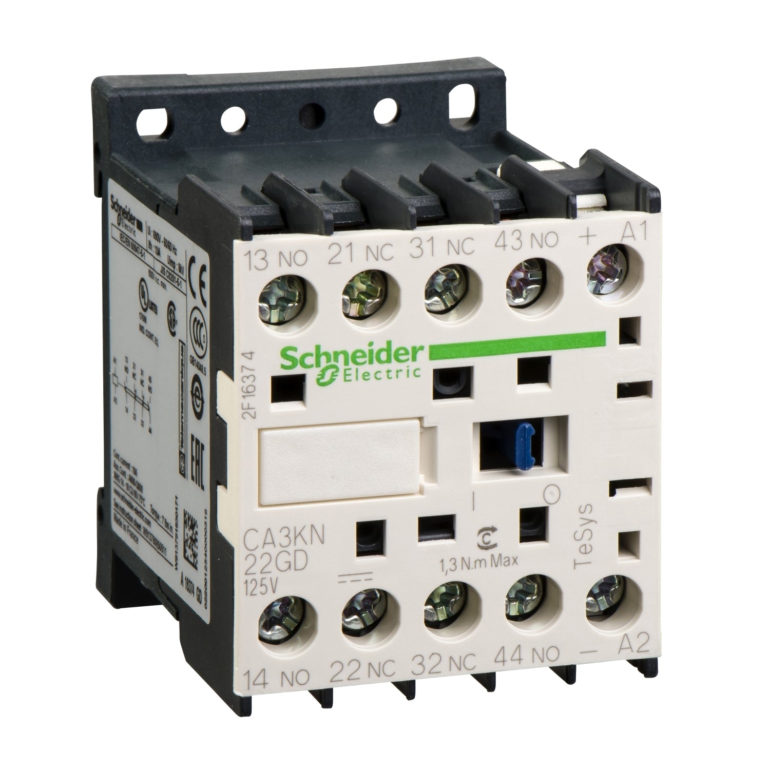 SNR CA3KN22GD CONT AUX 2NC+2NO SCHRAUBE 125V DC