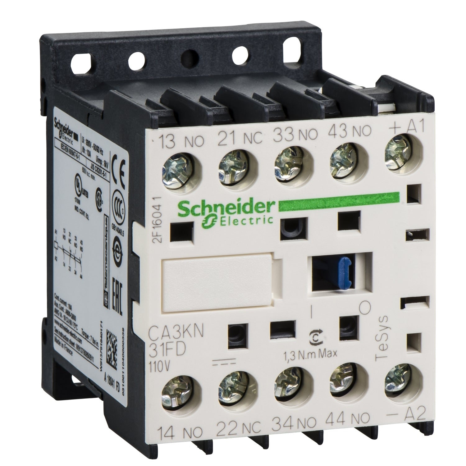 SNR CA3KN31FD CONT AUX 3NO+1NC SCHRAUBE 110V DC