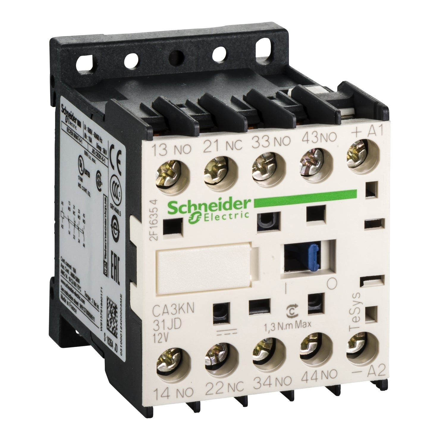 SNR CA3KN31JD CONT AUX 3NO+1NC SCHRAUBE 12V DC