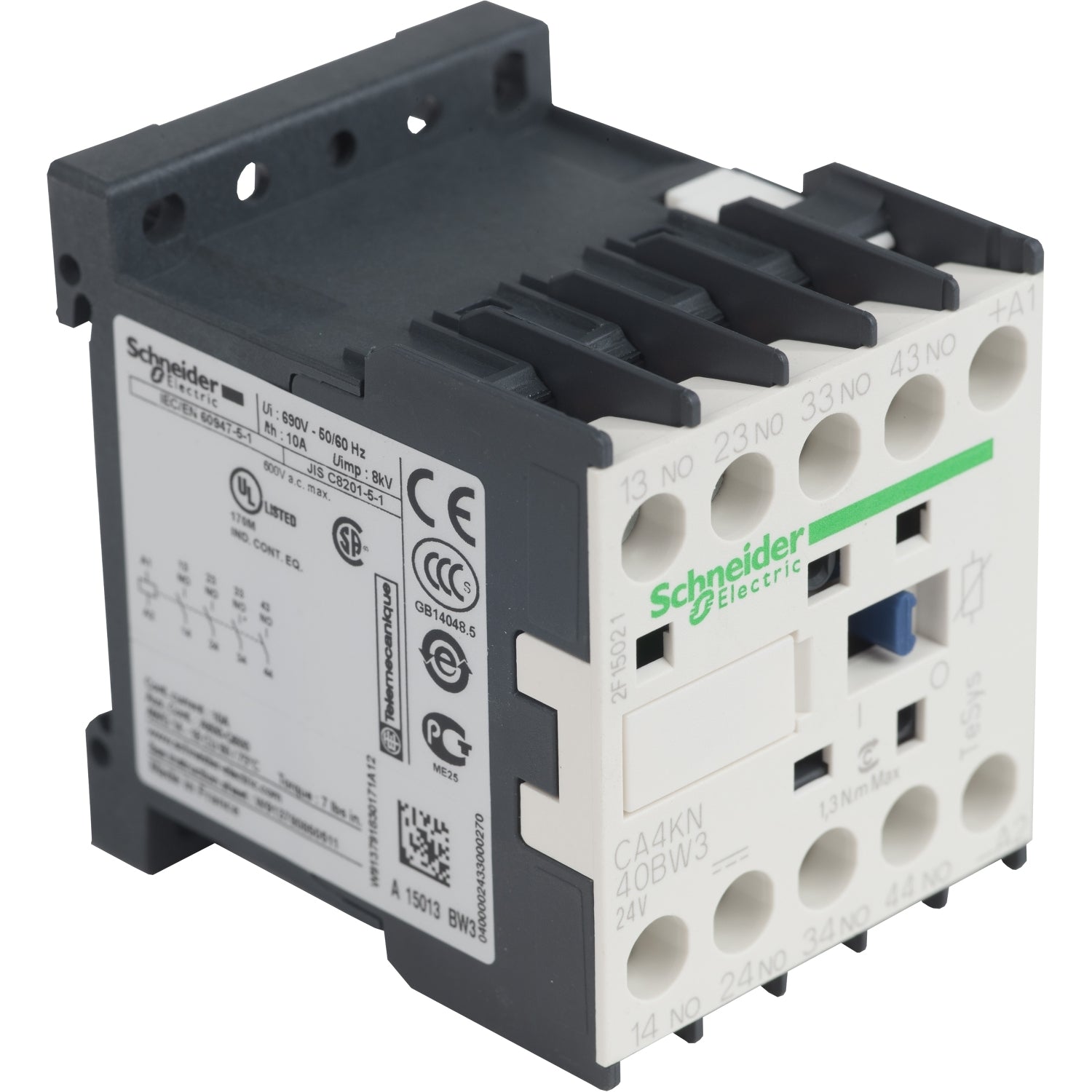 SNR CA4KN40BW3 CONT AUX BC VIS 24V DC