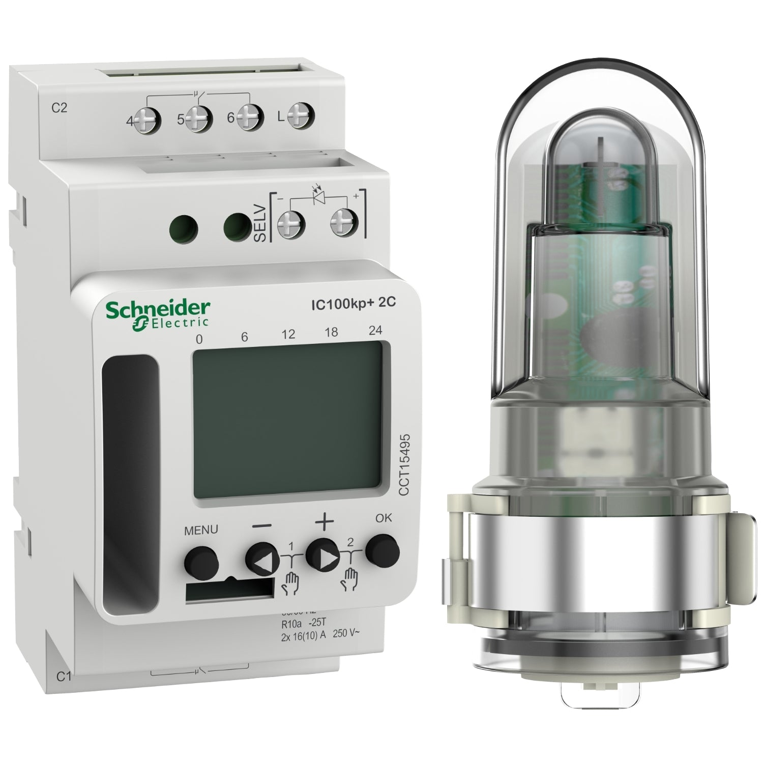 SNR CCT15495 Interrupteur crépusculaire IC100kp+ SMART 2C 84 mem
