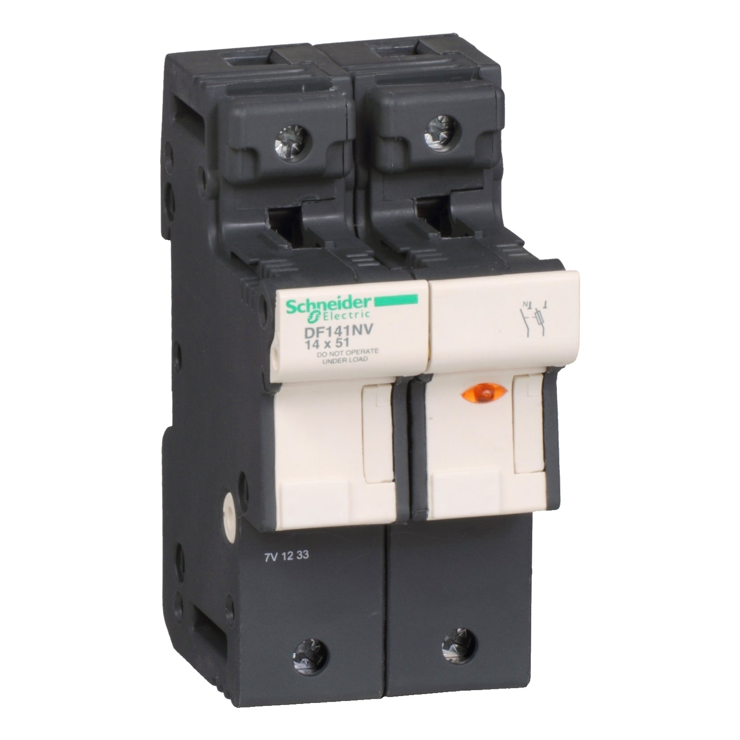 SNR DF141NV Porte-fusible 50A 14x51 1P+N avec LED