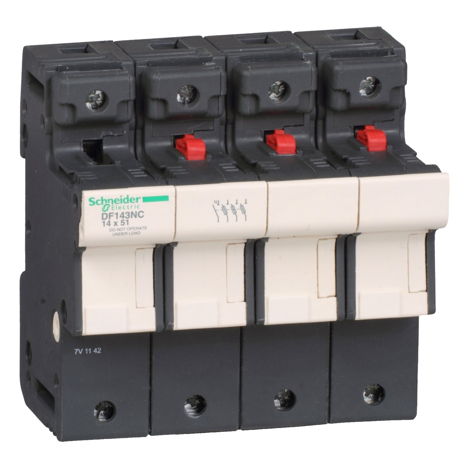 SNR DF143NC Porte-fusible 50A 14x51 3P+N