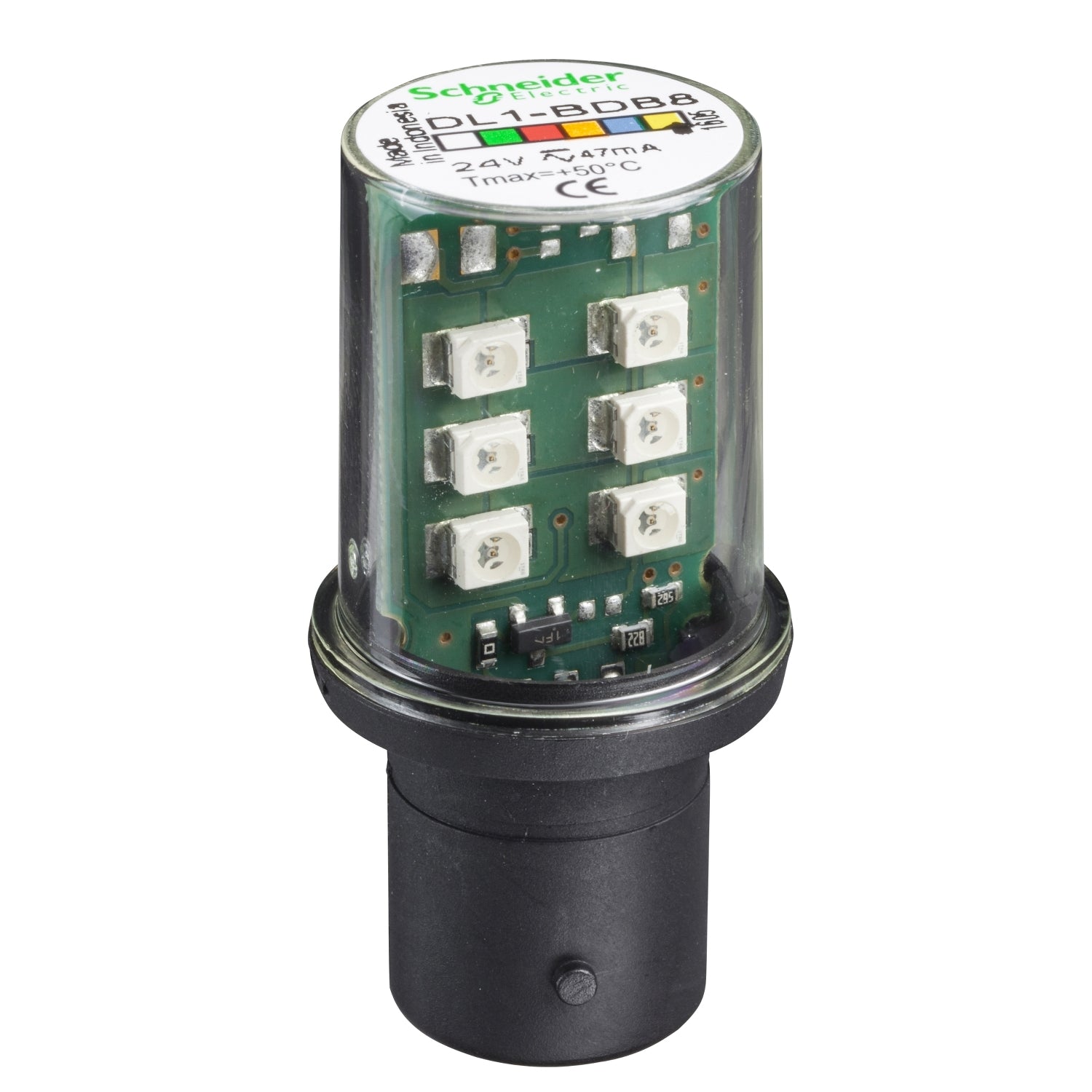 SNR DL1BDB8 Ampoule led jaune orange 24V BA15D