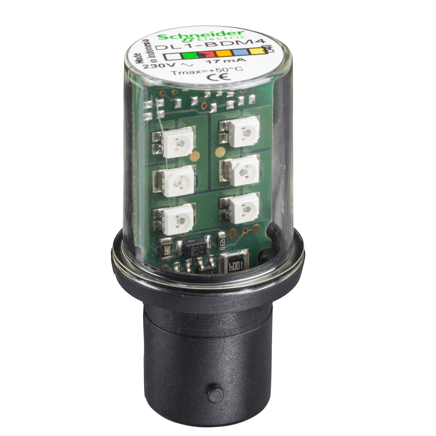 SNR DL1BDM4 Ampoule led rouge 230V BA15D