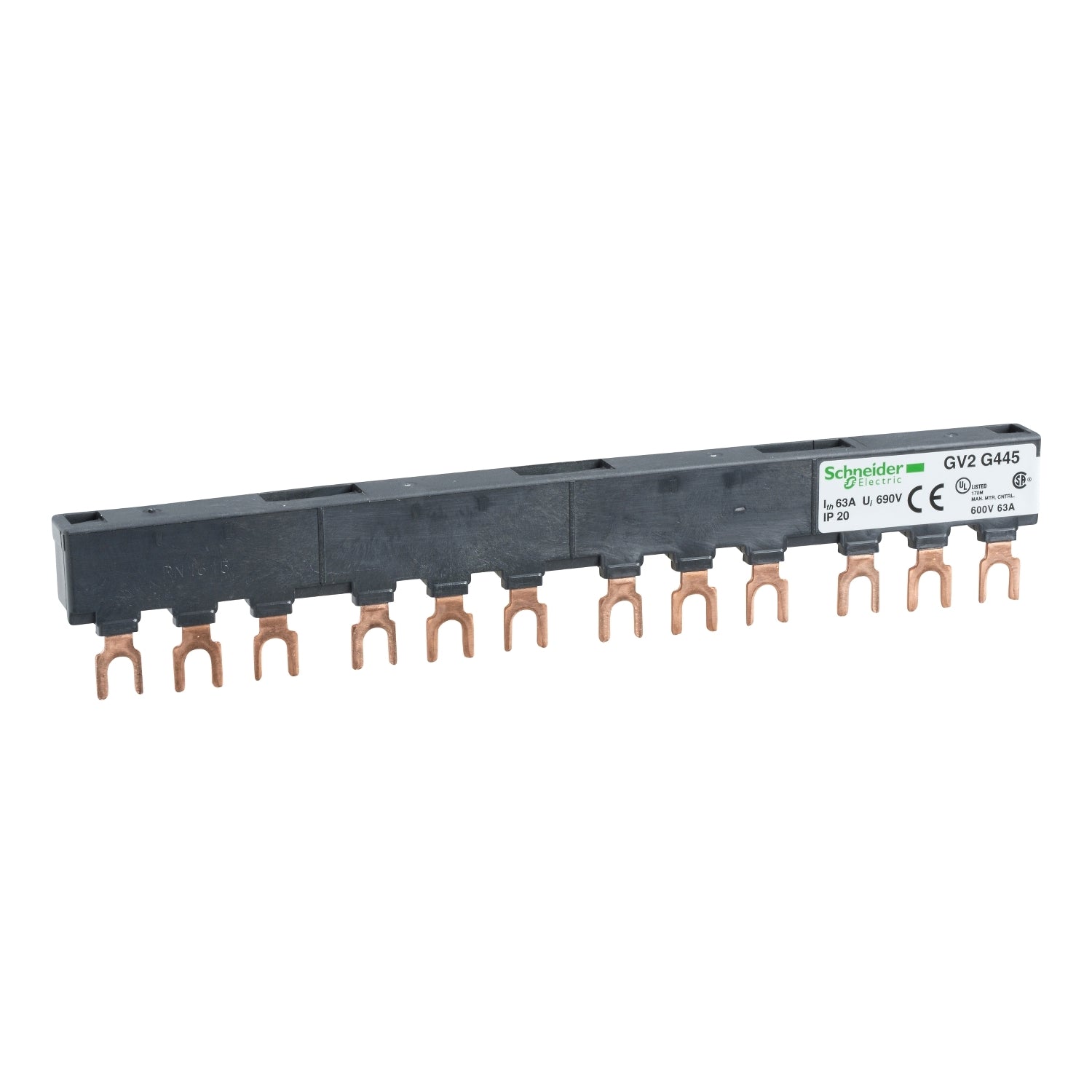 SNR GV2G445 Jeu de barres 3P 63A 4der GV2 45mm
