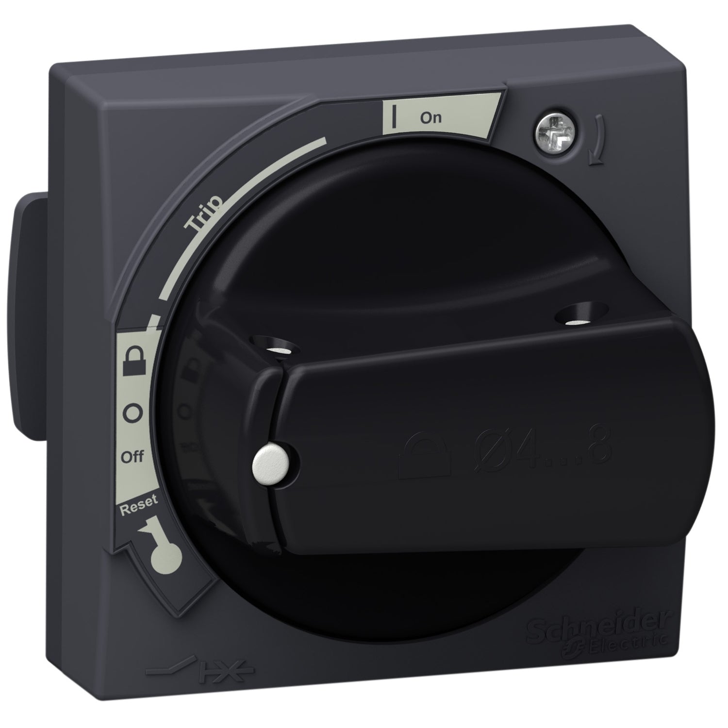 SNR GVAPB54 Commande rotative universelle noire IP54