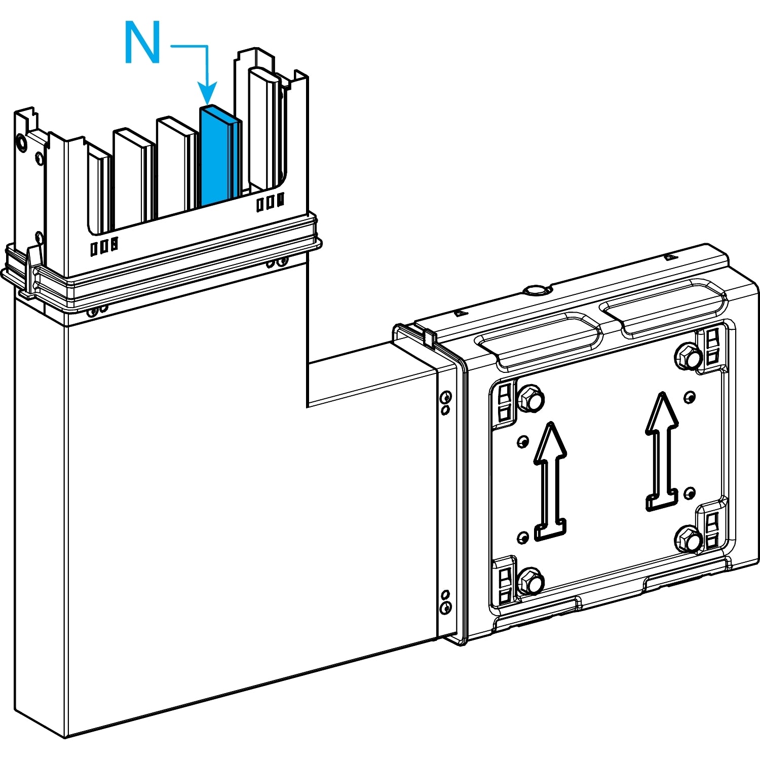 SNR KSA250DLE401 Ang vert pe int 4p 250A
