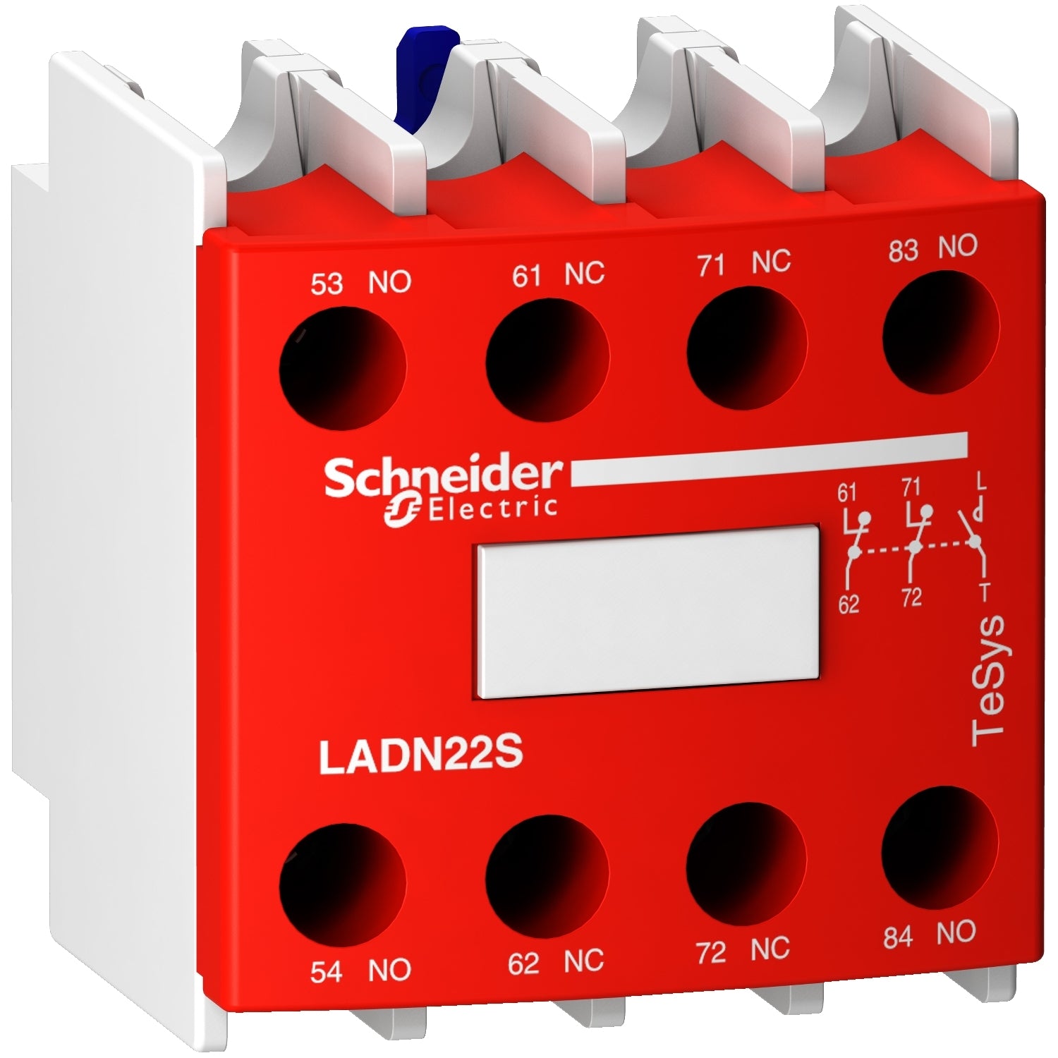 SNR LADN22S BLOC CONT AUX ROUGE 2NO+2NC