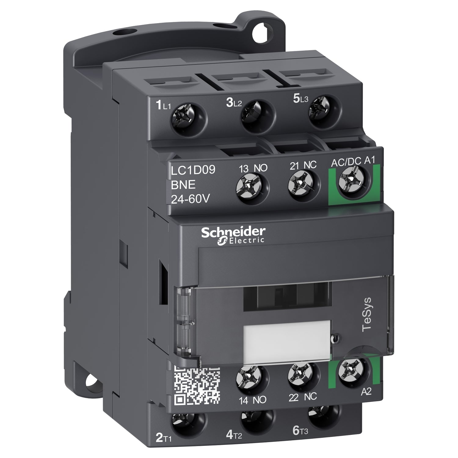 SNR LC1D09BNE Contacteur 9A 24 60VAC DC vert