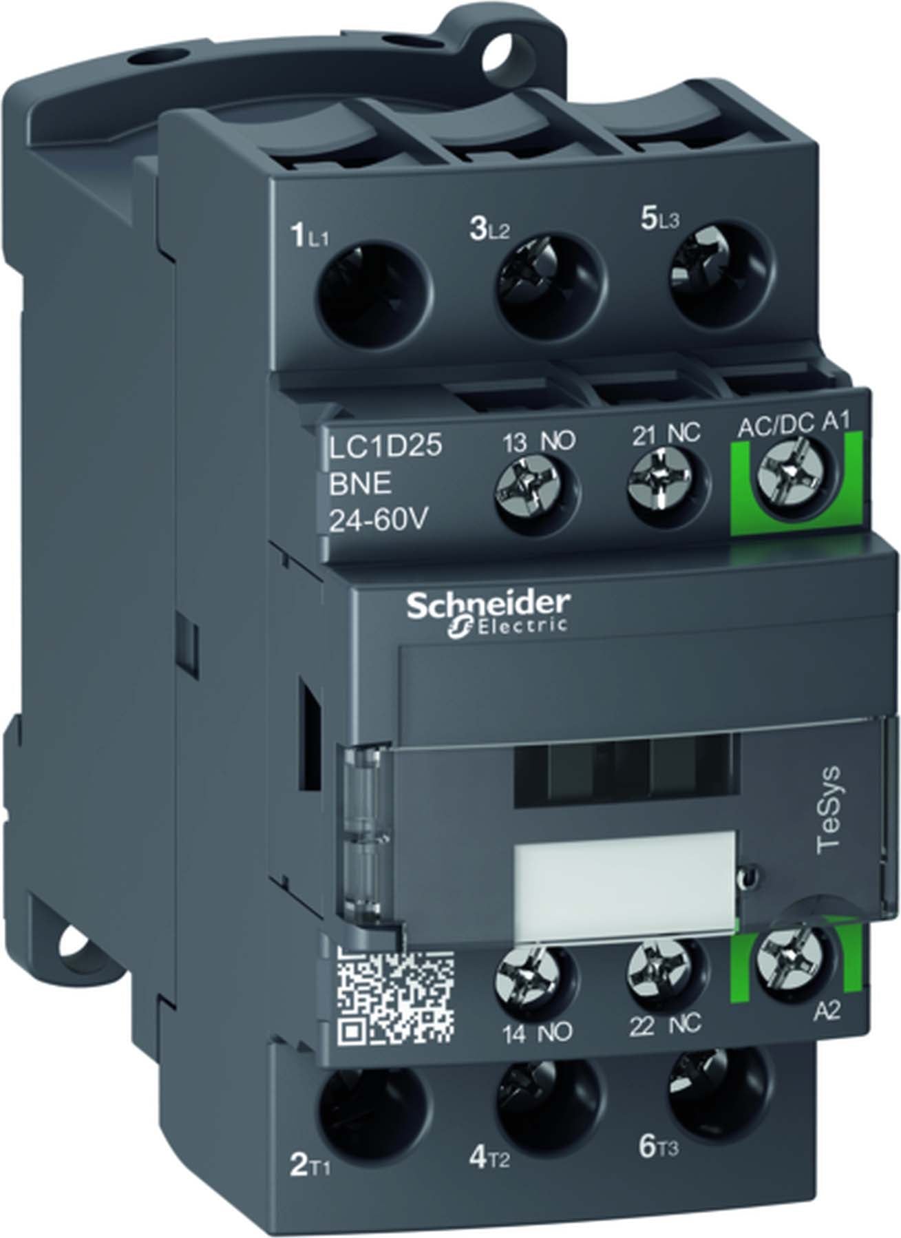 SNR LC1D38KUE Contacteur 38A 100 250VAC DC vert