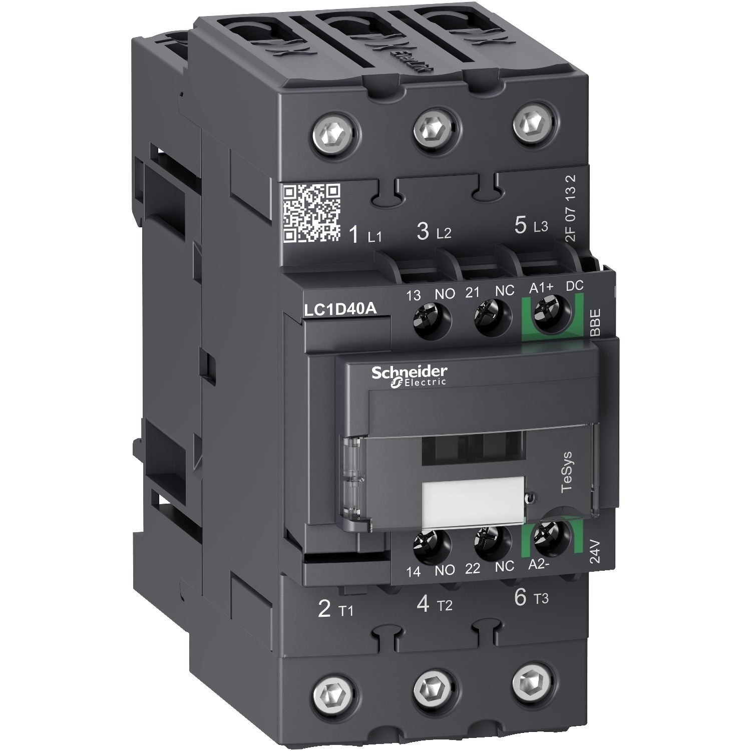 SNR LC1D40ABBE Contacteur 40A 24VDC vert