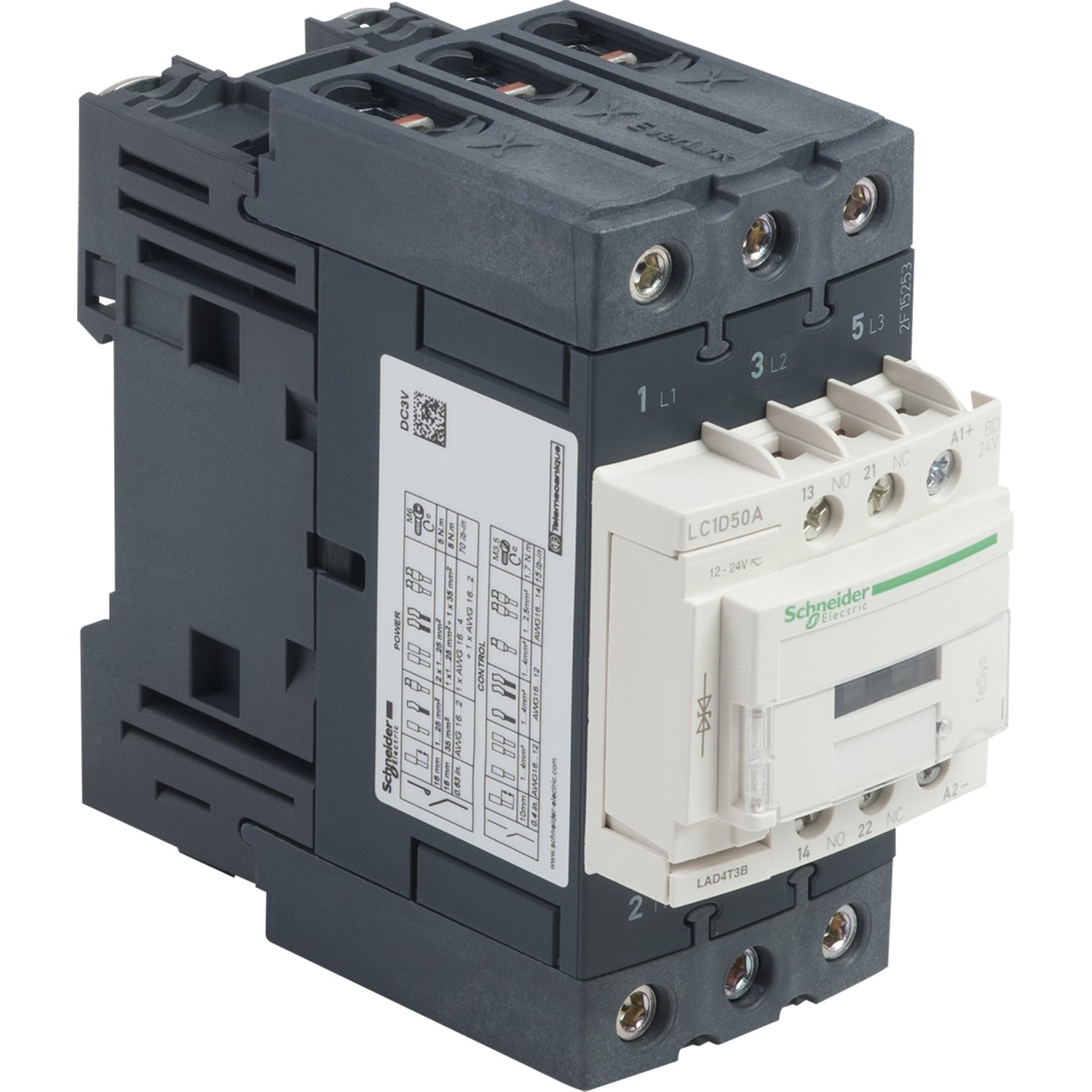 SNR LC1D50ABD Contacteur 50A 24VDC