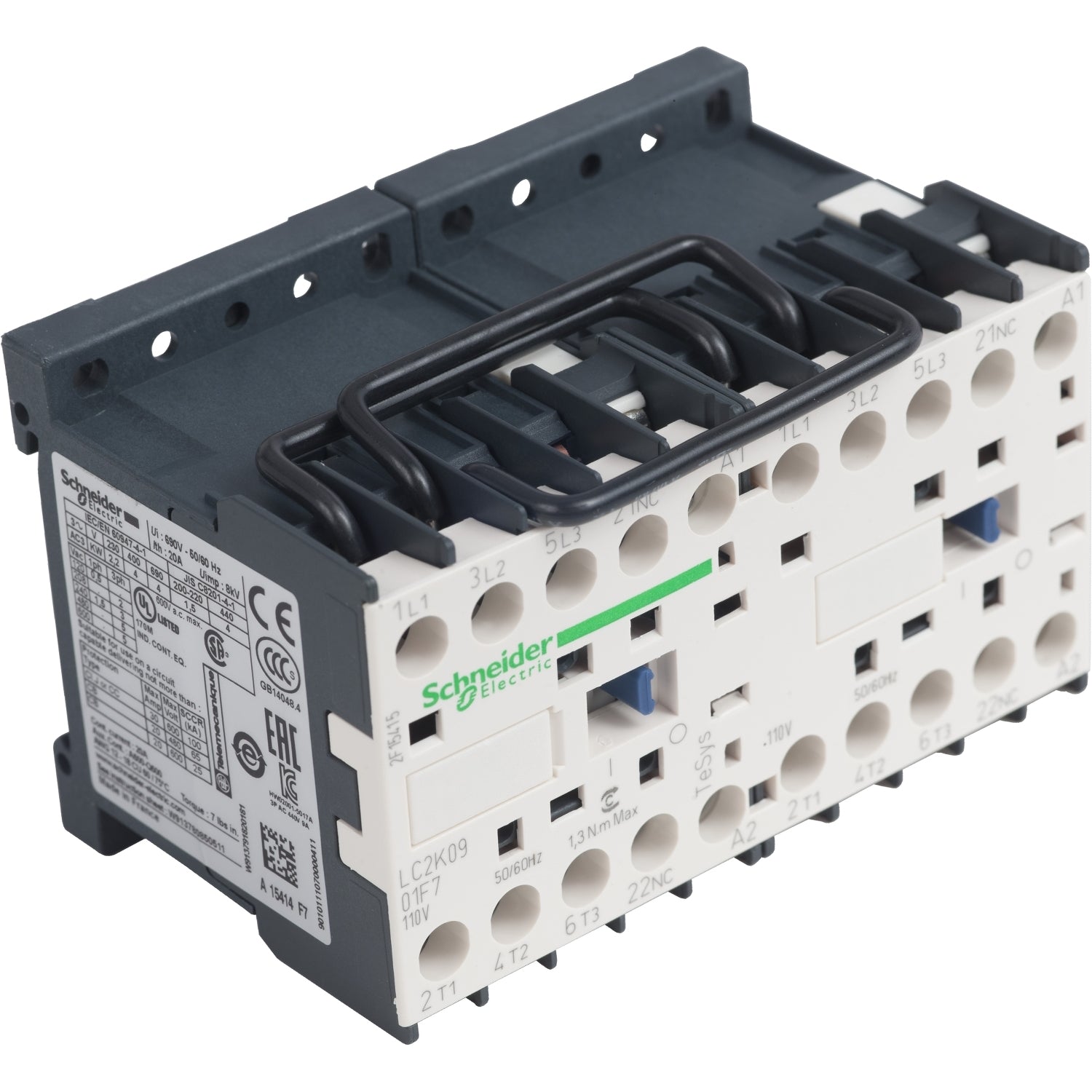 SNR LC2K0901F7 Teleinv 9A 110VAC 50 60 Hz vis 3P