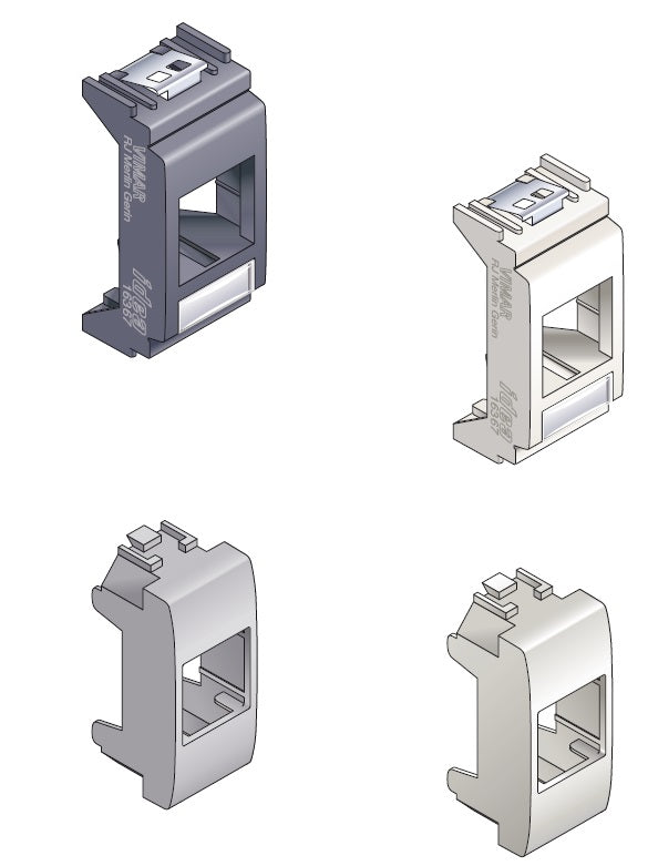 SNR LEEXSVIPL Adaptateur Vimar Plana blanc RJ45