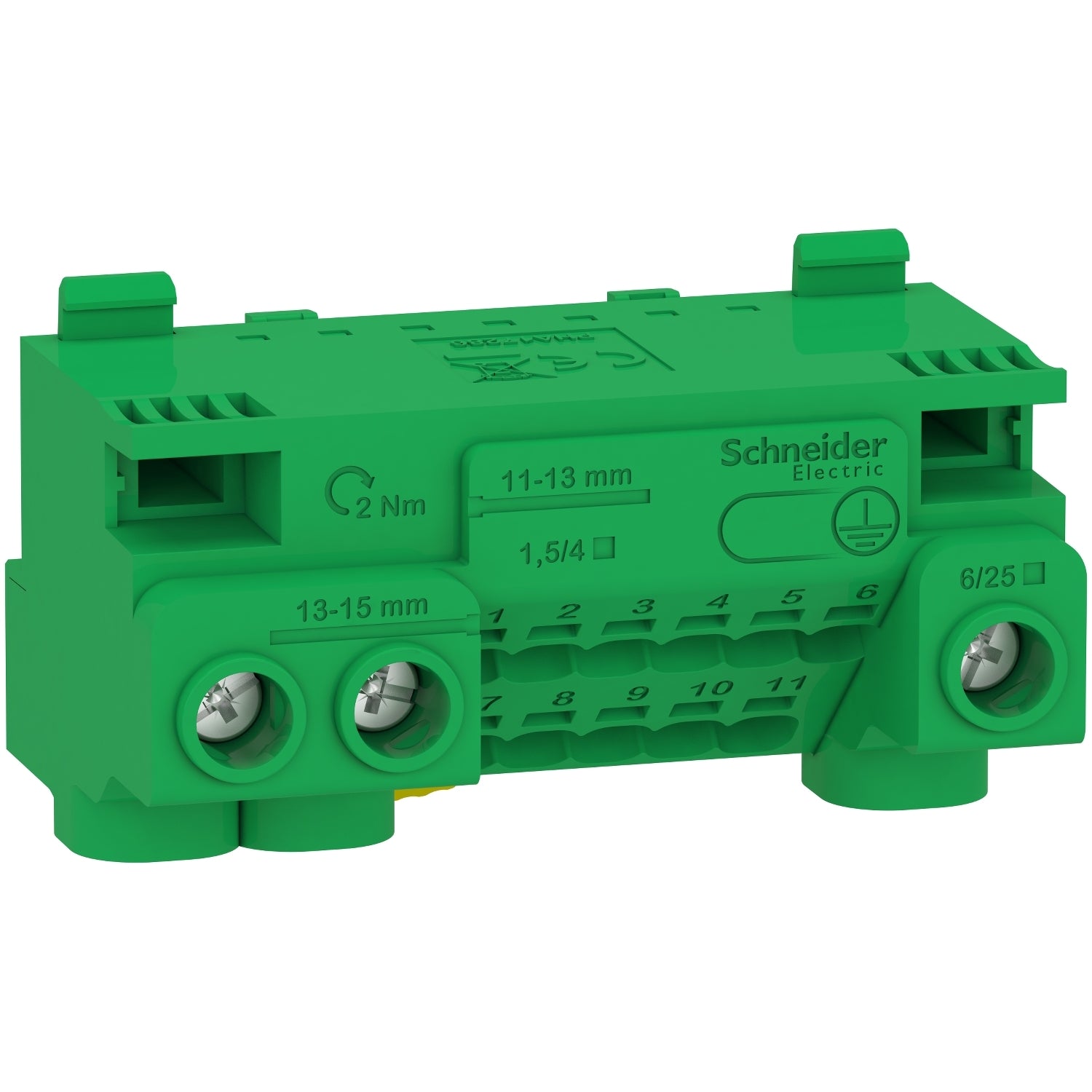 SNR LGYT1E14 Borne de terre iso 14 trous avec conn