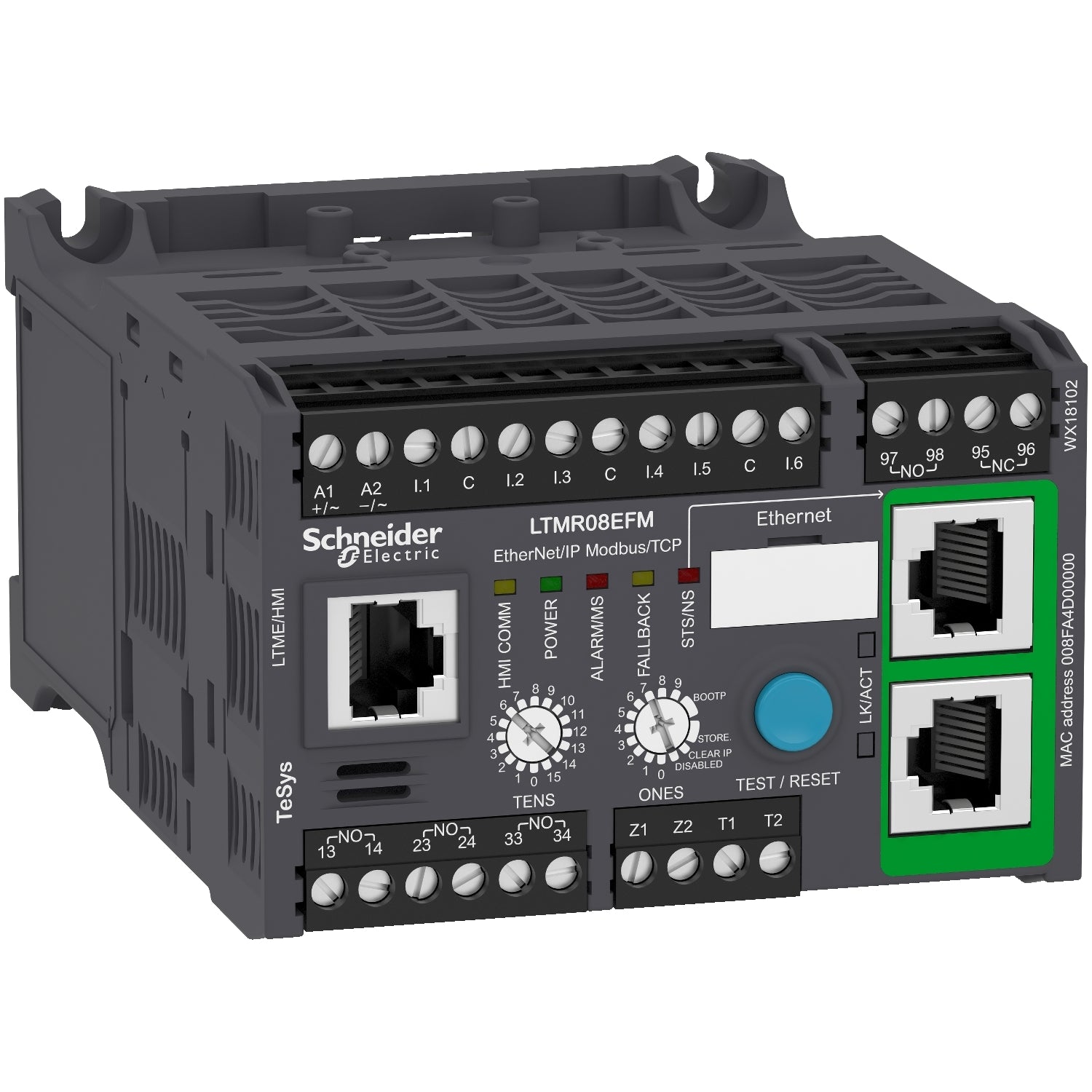 SNR LTMR08EFM CONTRÔLEUR ETHERNET 0 4 8A 115 230VAC