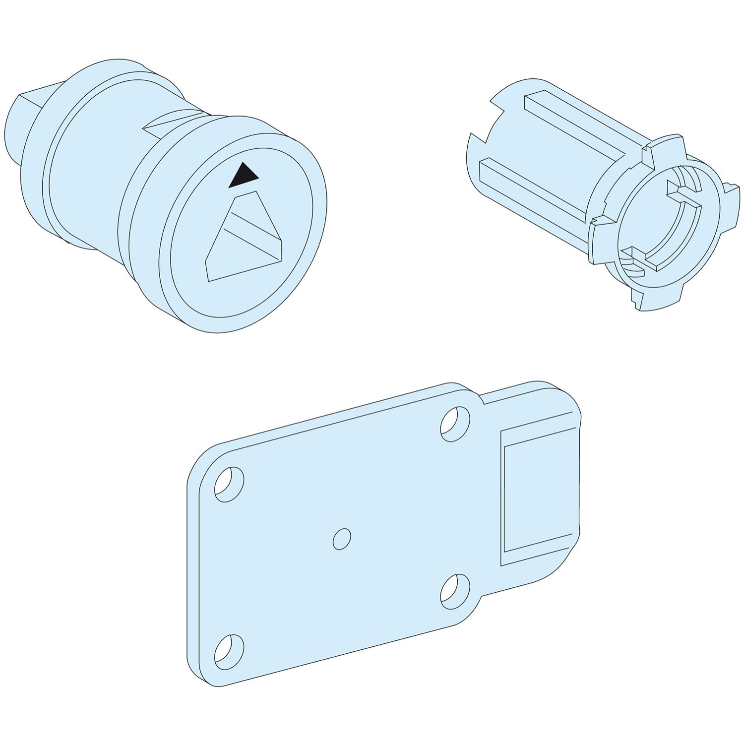 SNR LVS01249 Mécanisme de serrure PrismaSeT G IP55