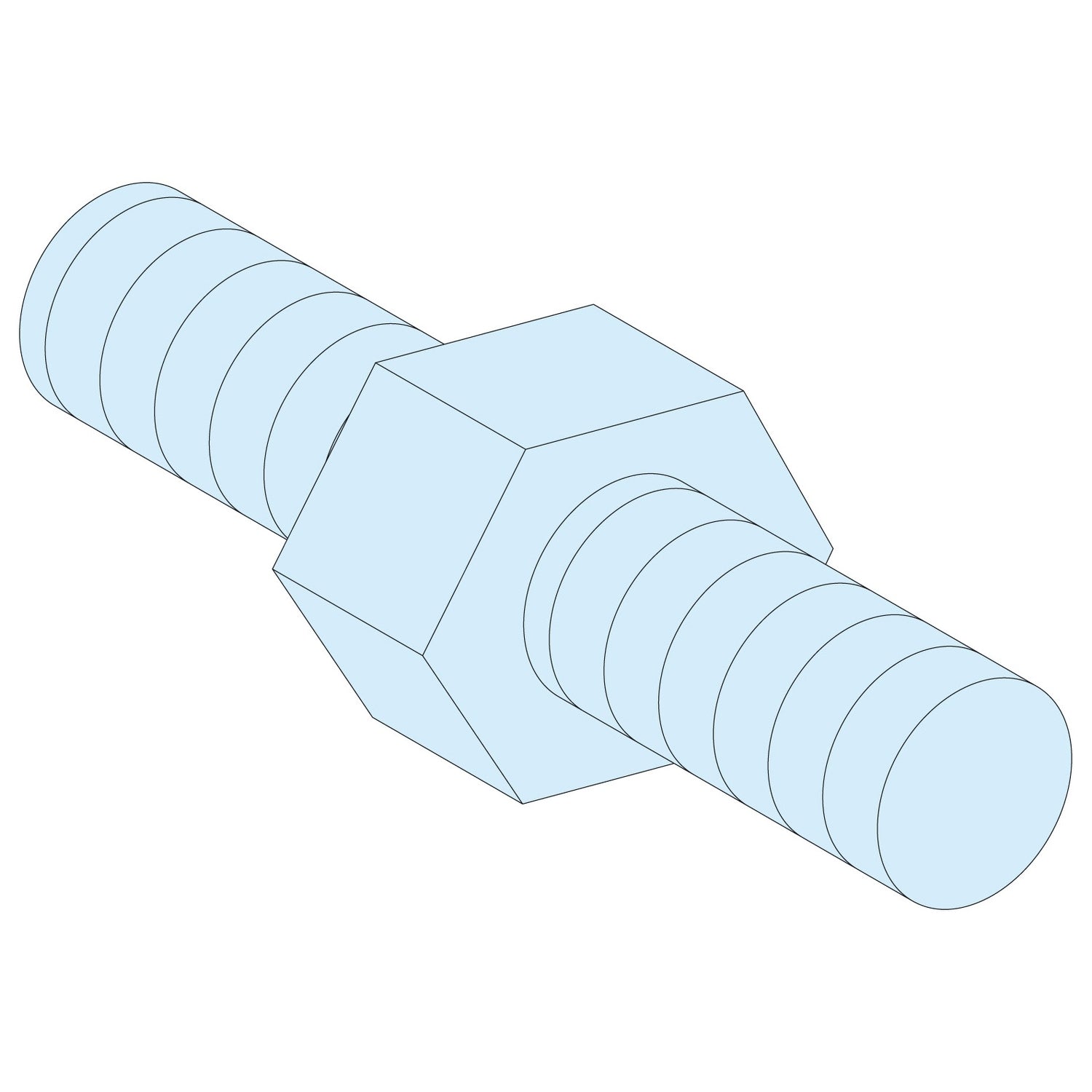 SNR LVS03185 4 entretoises hexagonales H9 M5