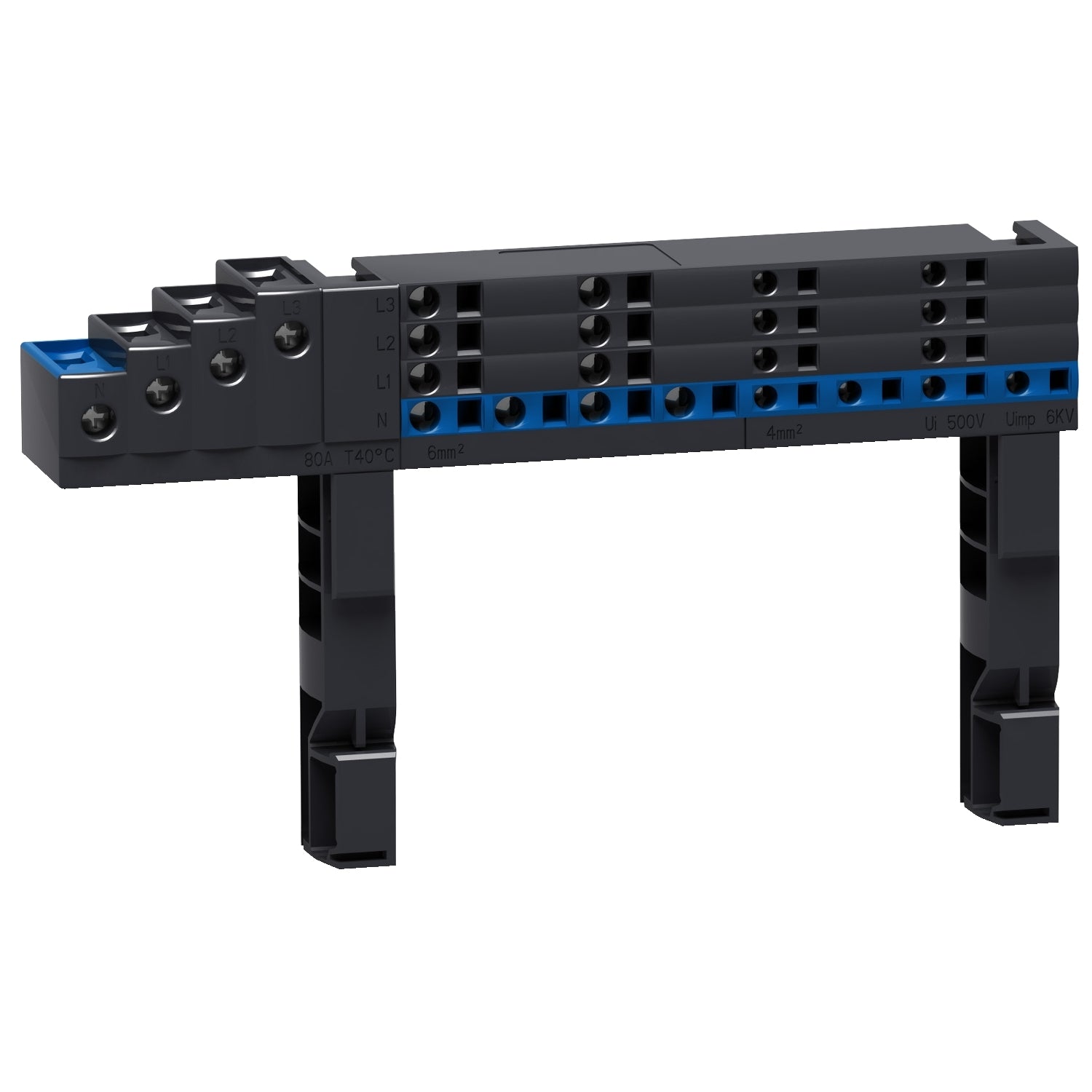 SNR LVS04008 Multiclip 4P 63A 1 2 rangées
