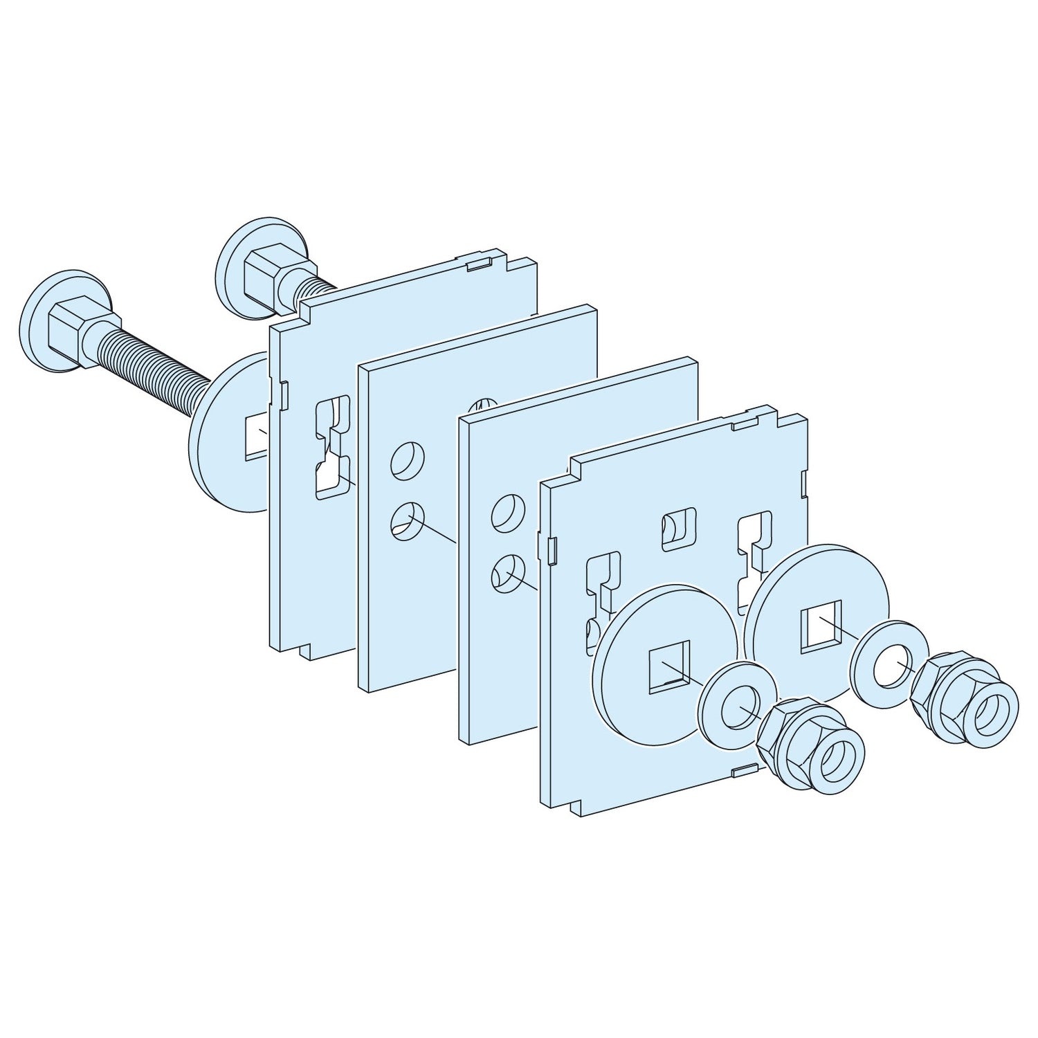 SNR LVS04641 Raccord barre H 80 100mm