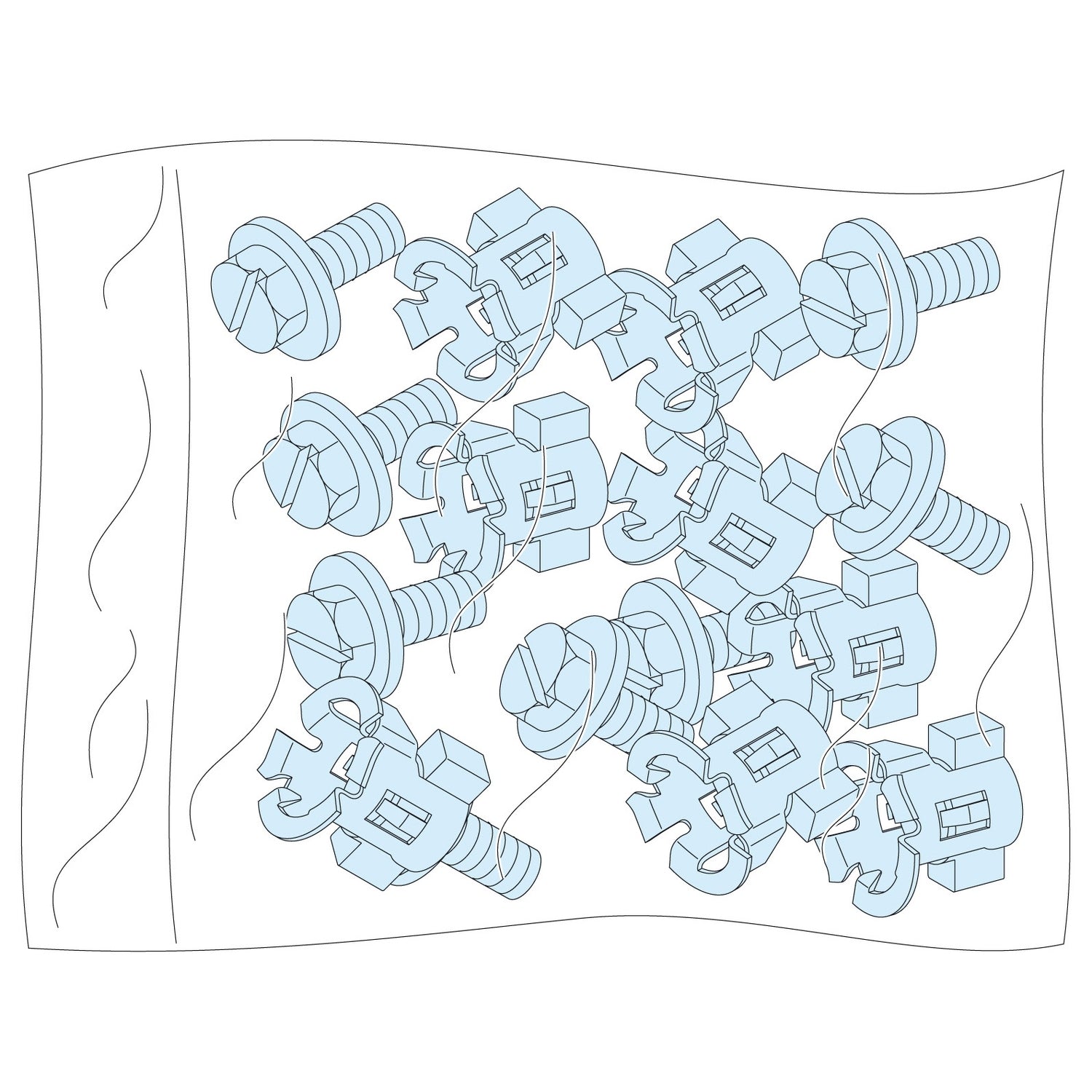 SNR LVS08921 Structure 20 vis+écrous