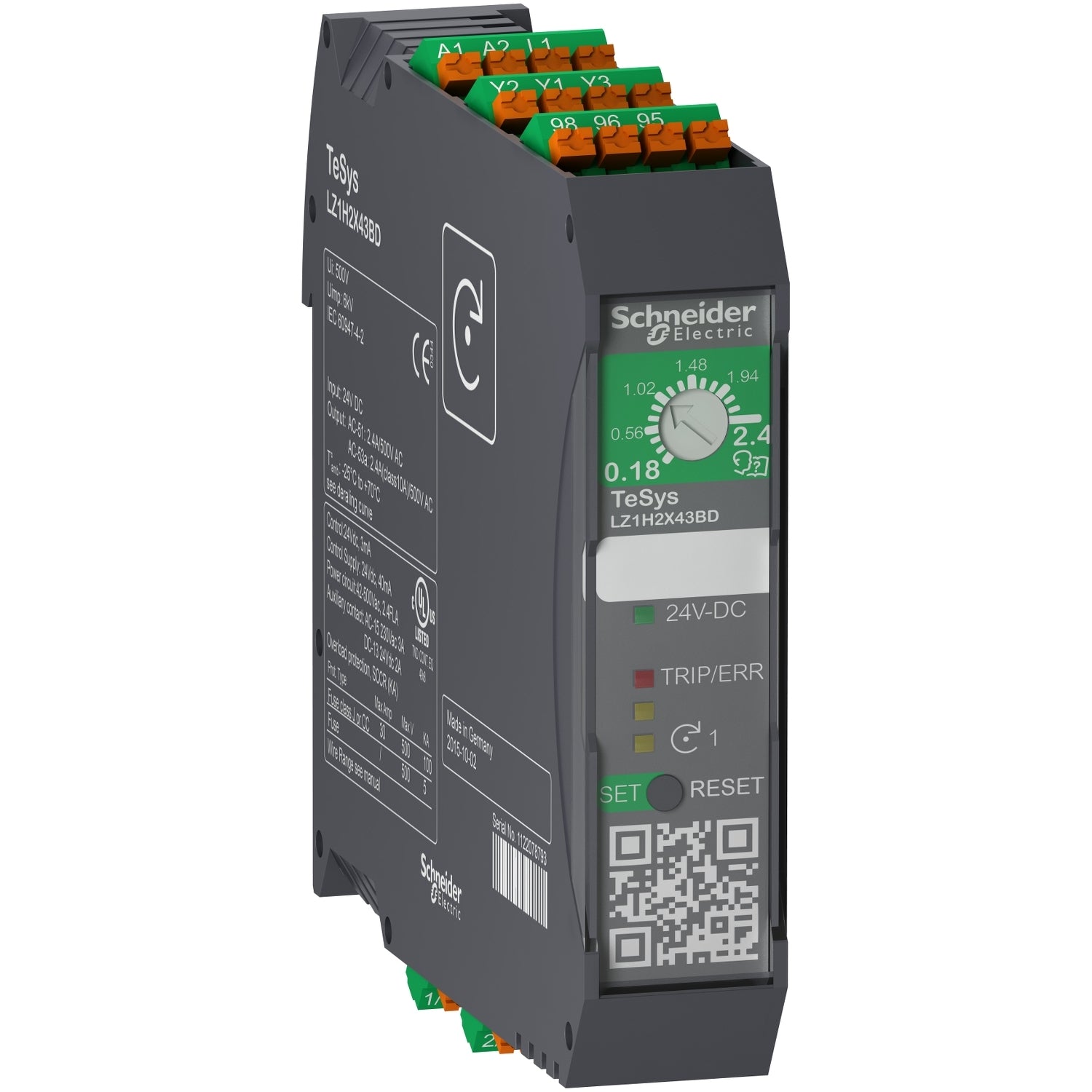 SNR LZ1H6X53BD Direct H 3KW 24 VDC Feder