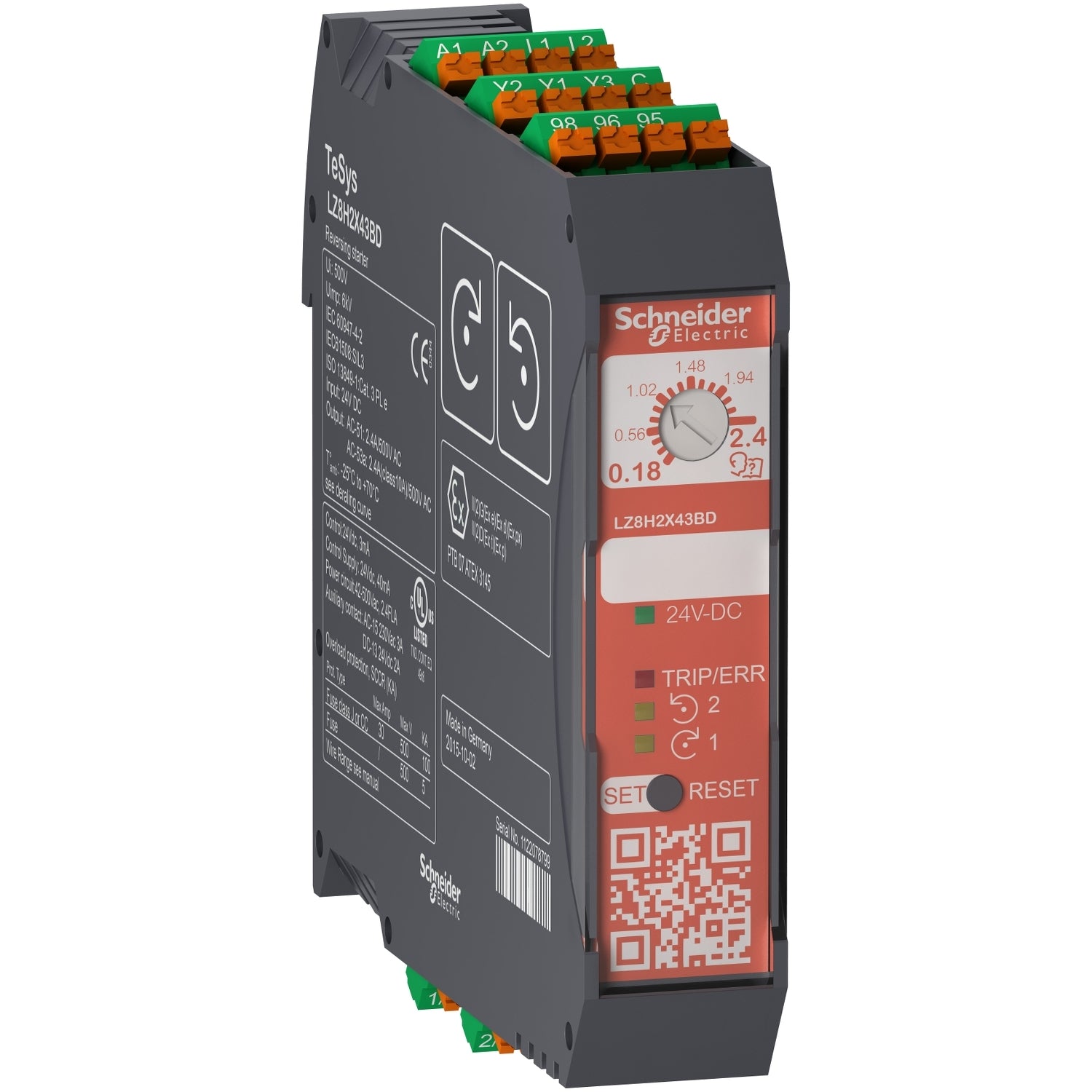 SNR LZ8H6X53BD       Teleinv H Safe 3KW 24 vdc molla
