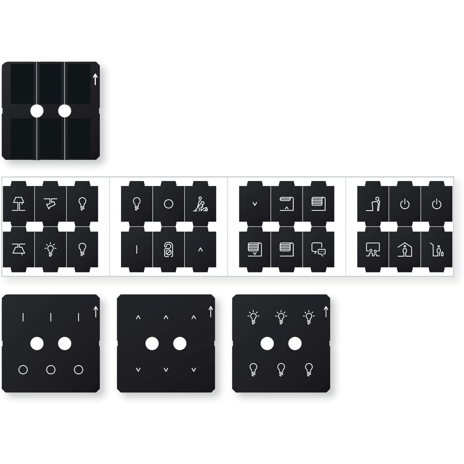 SNR MTN6270 0010 Jeu d'étiquettes pour Puls KNX Pro SySM