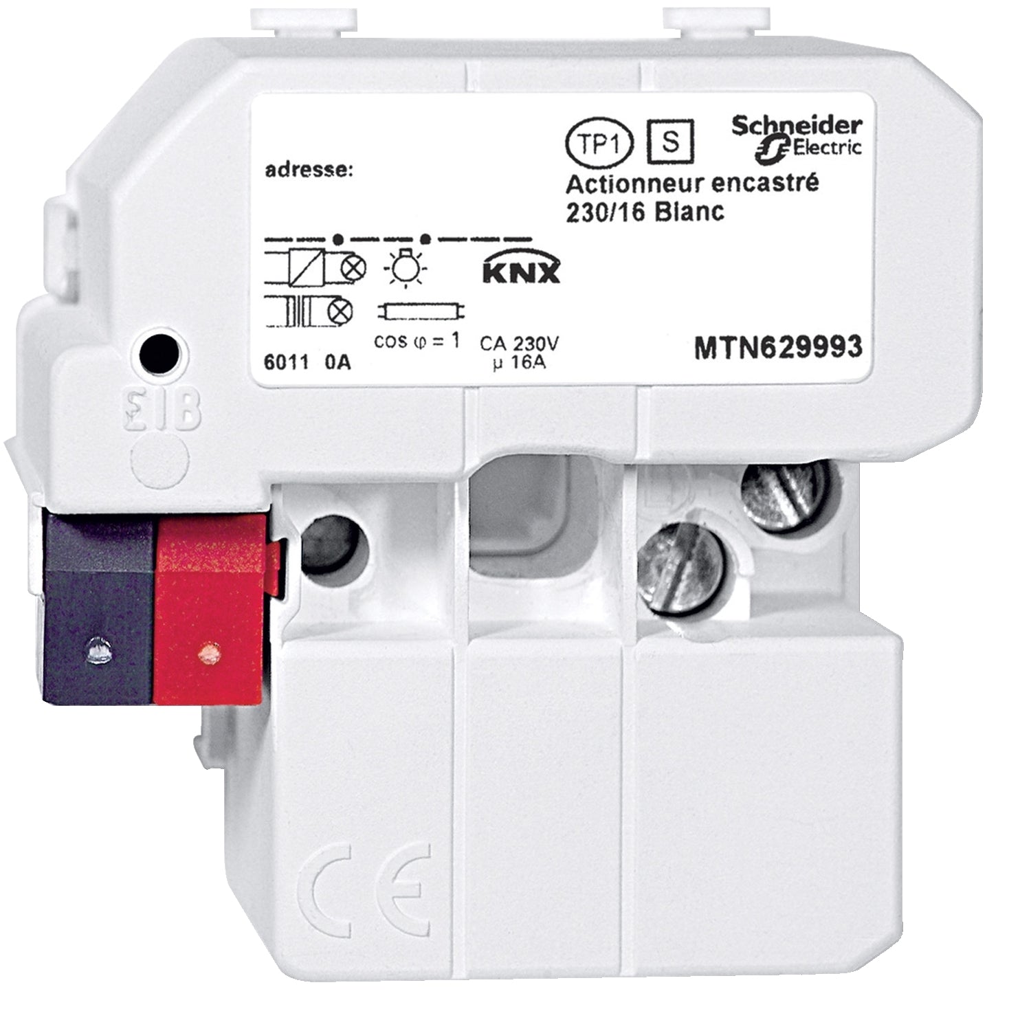 SNR MTN629993 Acte de commutation encastré KNX 1x16a